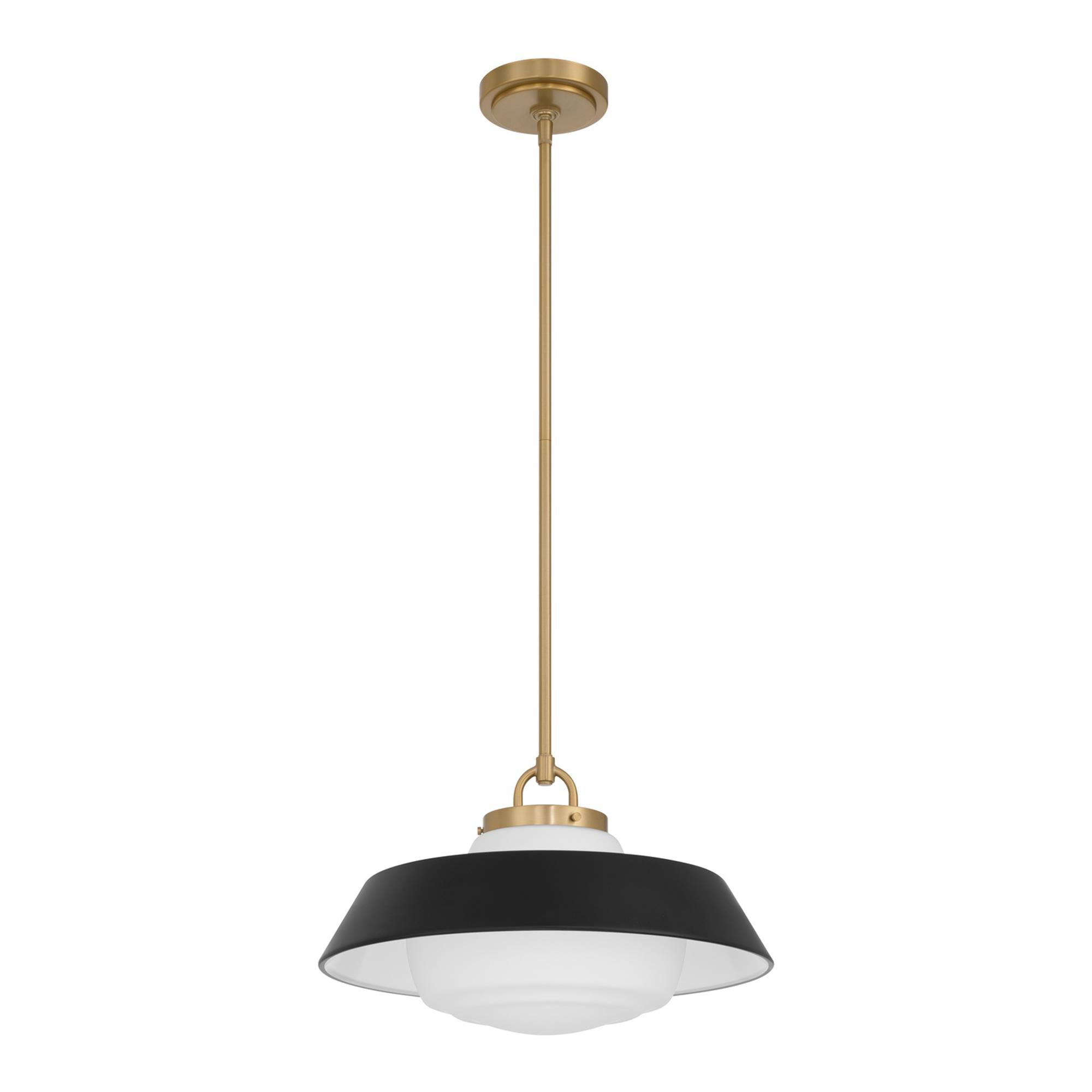 Shown in Vibrant Gold finish and Steel glass and Steel shade