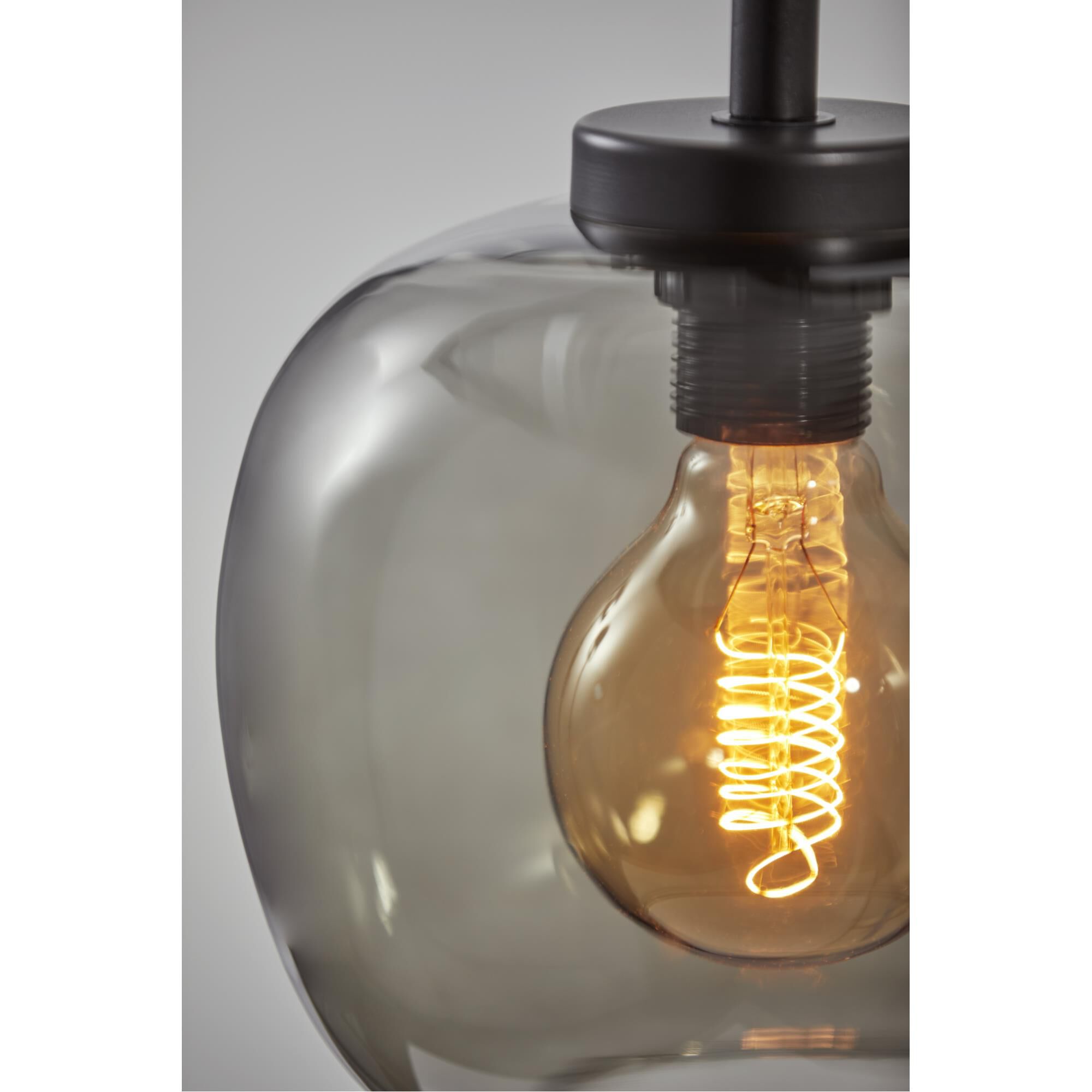 Shown in Matte Black finish and Smoked glass