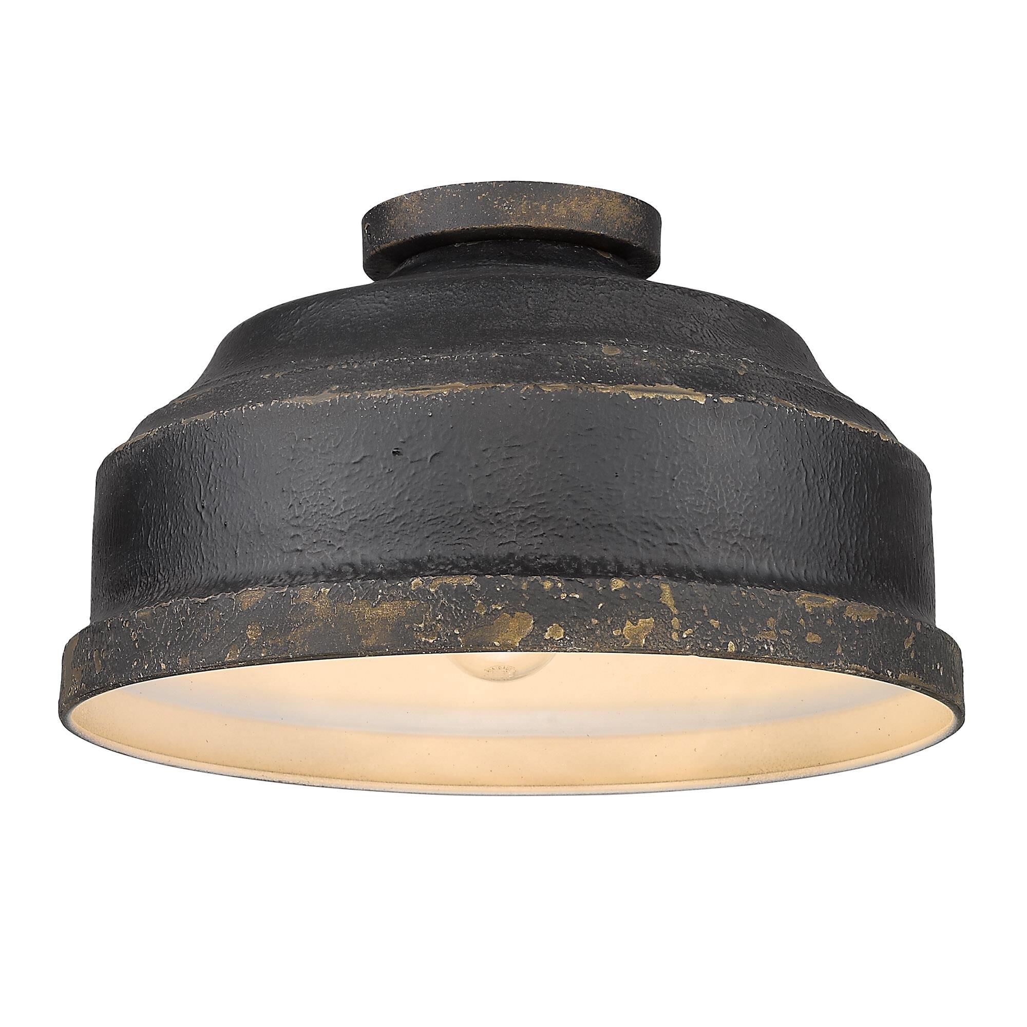 Keating 8 Inch Flush Mount by Golden Lighting