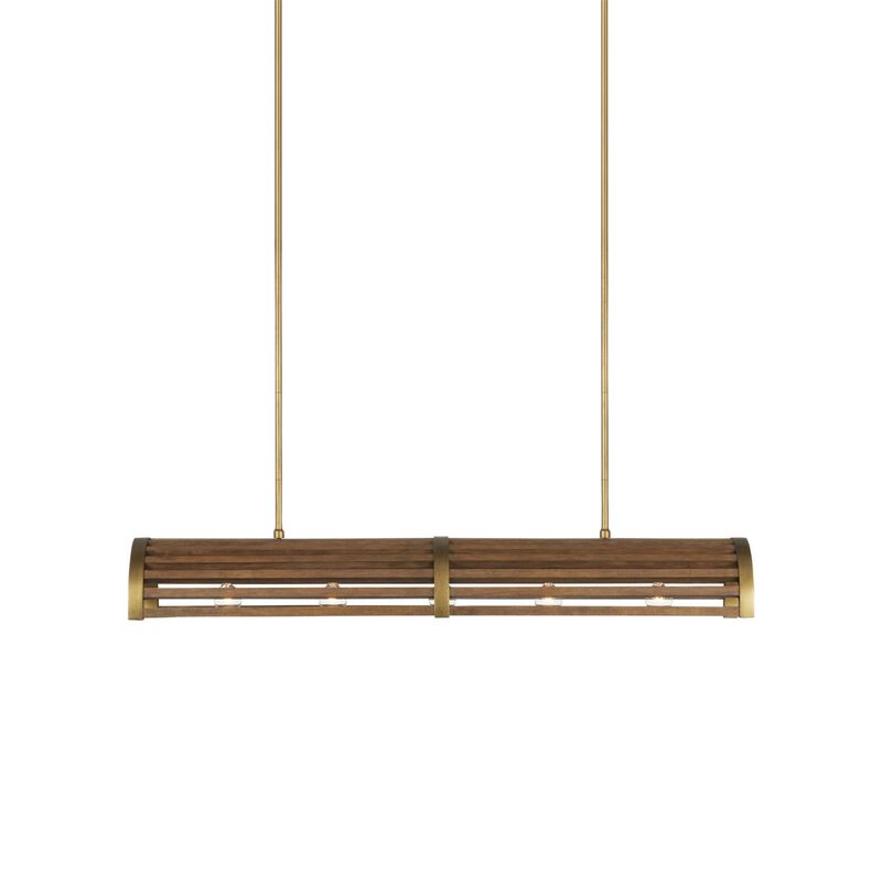 Woodbine 42 Inch 5 Light Linear Suspension Light by Currey and Company