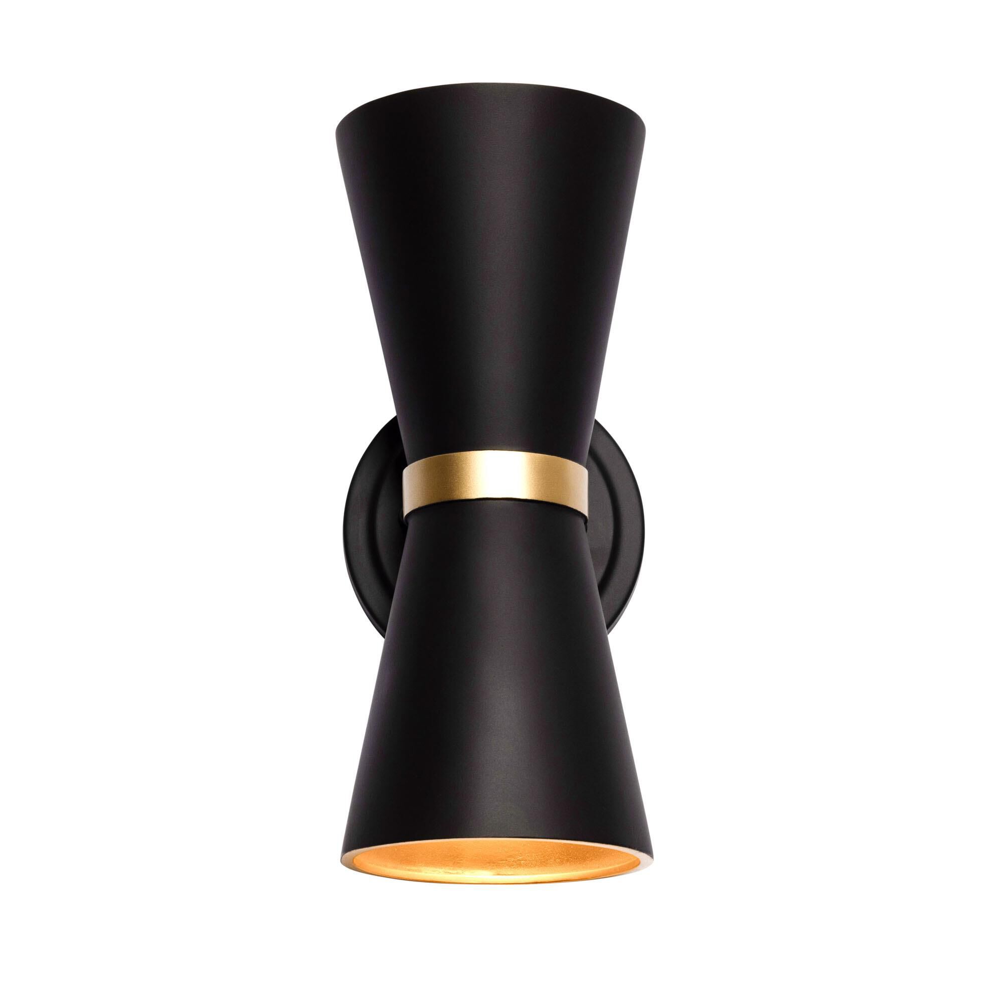 Shown in Matte Black/French Gold finish