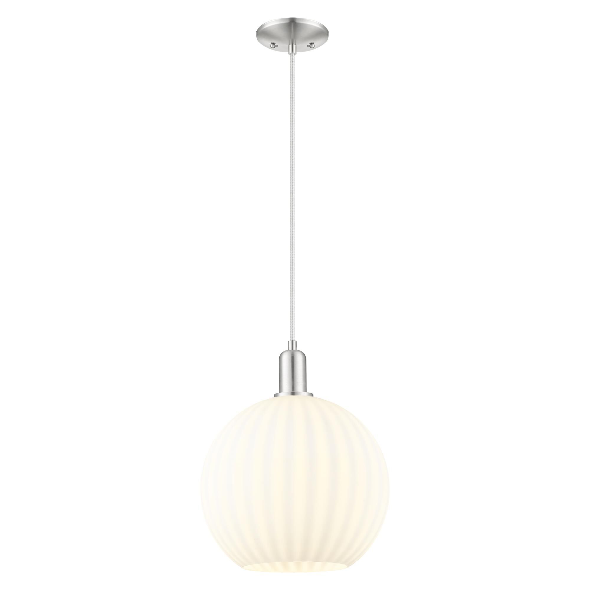 Bruno Marashlian White Venetian 12 Inch Mini Pendant by Innovations Lighting