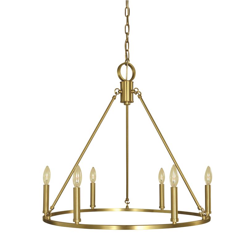 Midtown 26 Inch 6 Light Chandelier by Framburg