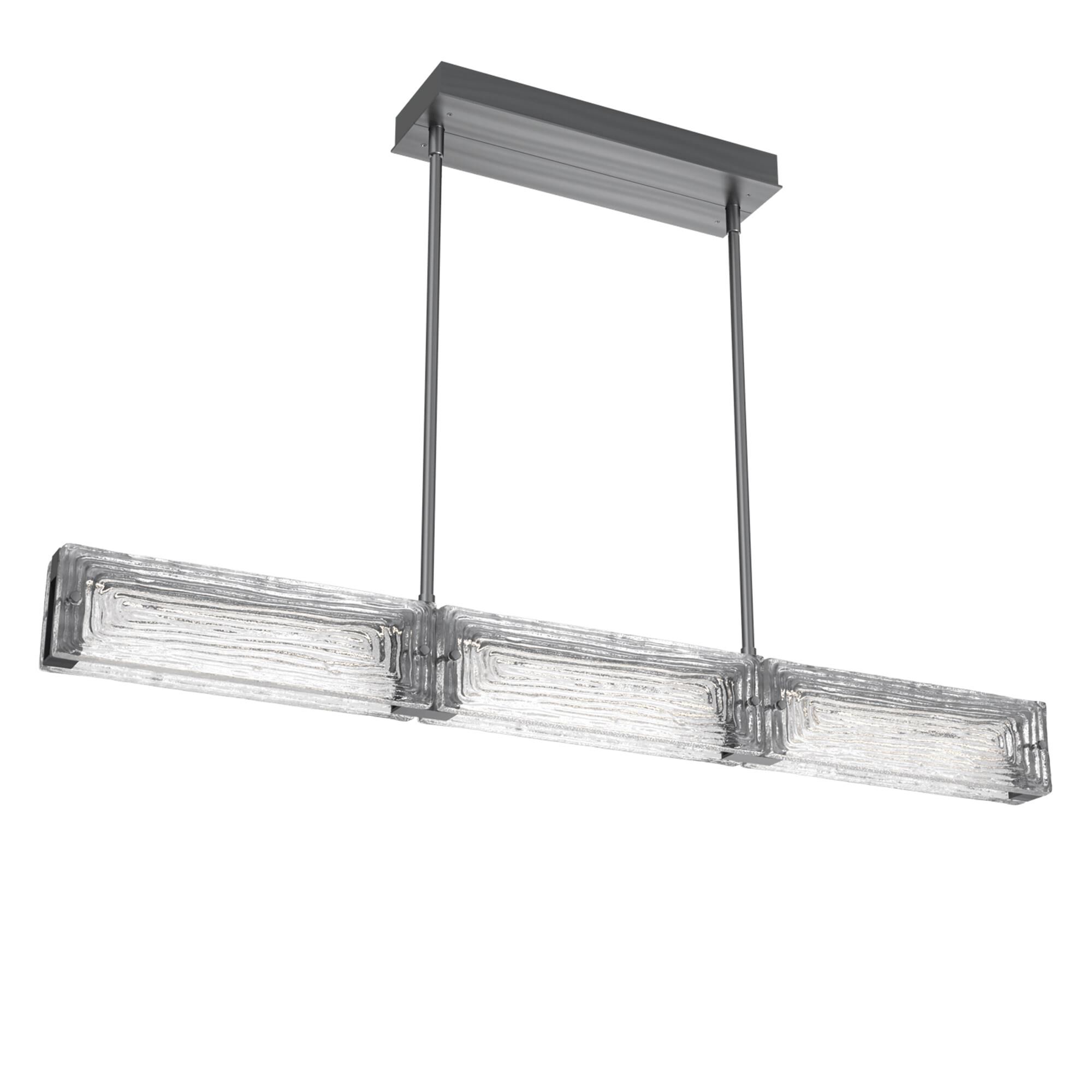 Shown in Gunmetal finish and Linea Cast glass