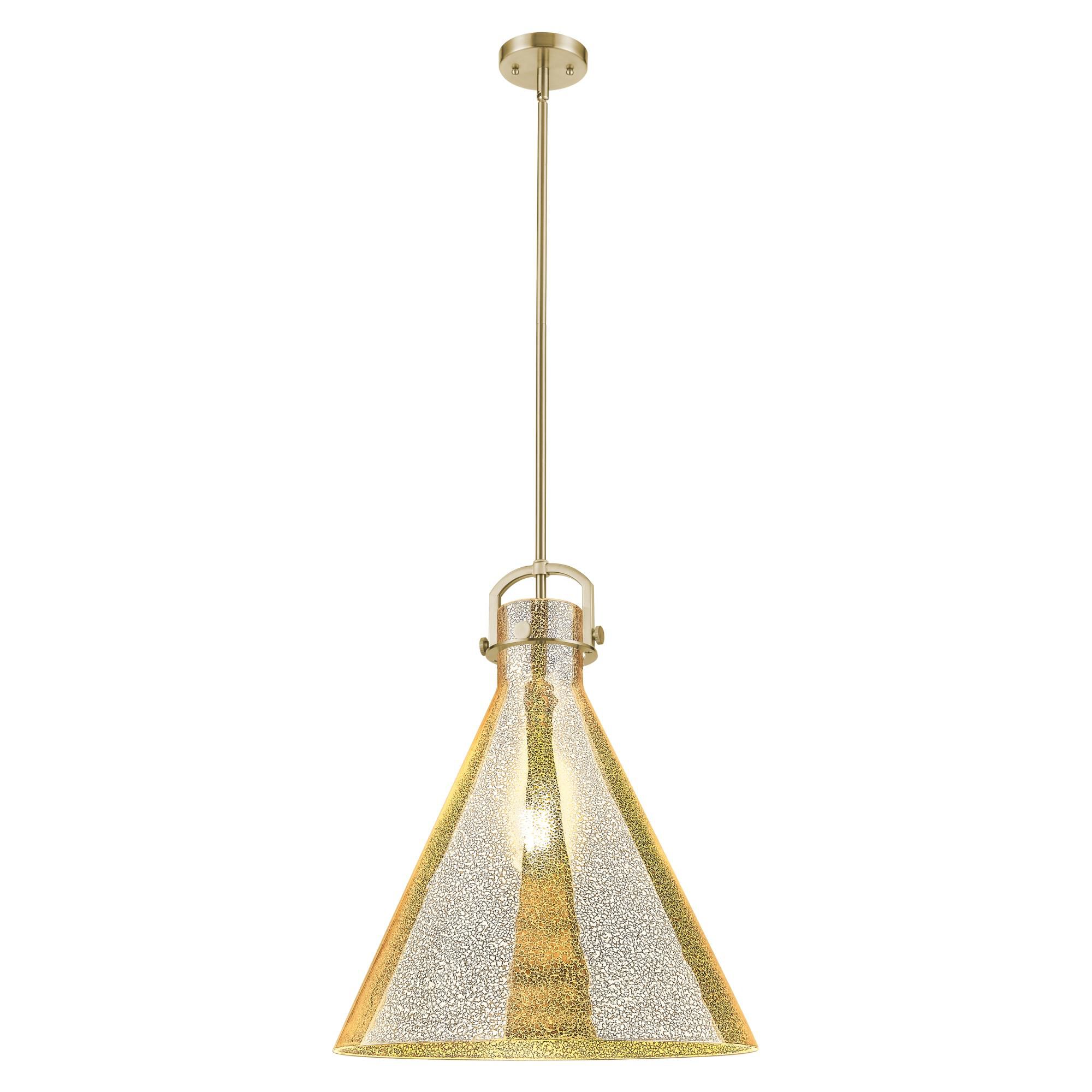 Shown in Champagne Bronze finish and Mercury glass