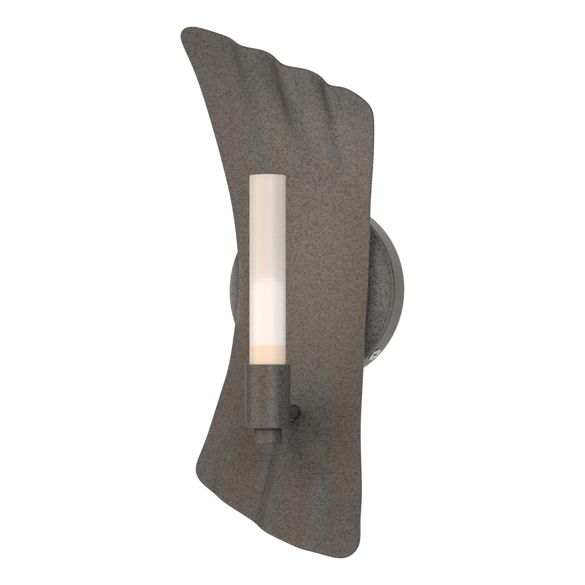 Shown in Natural Iron finish and Frosted glass