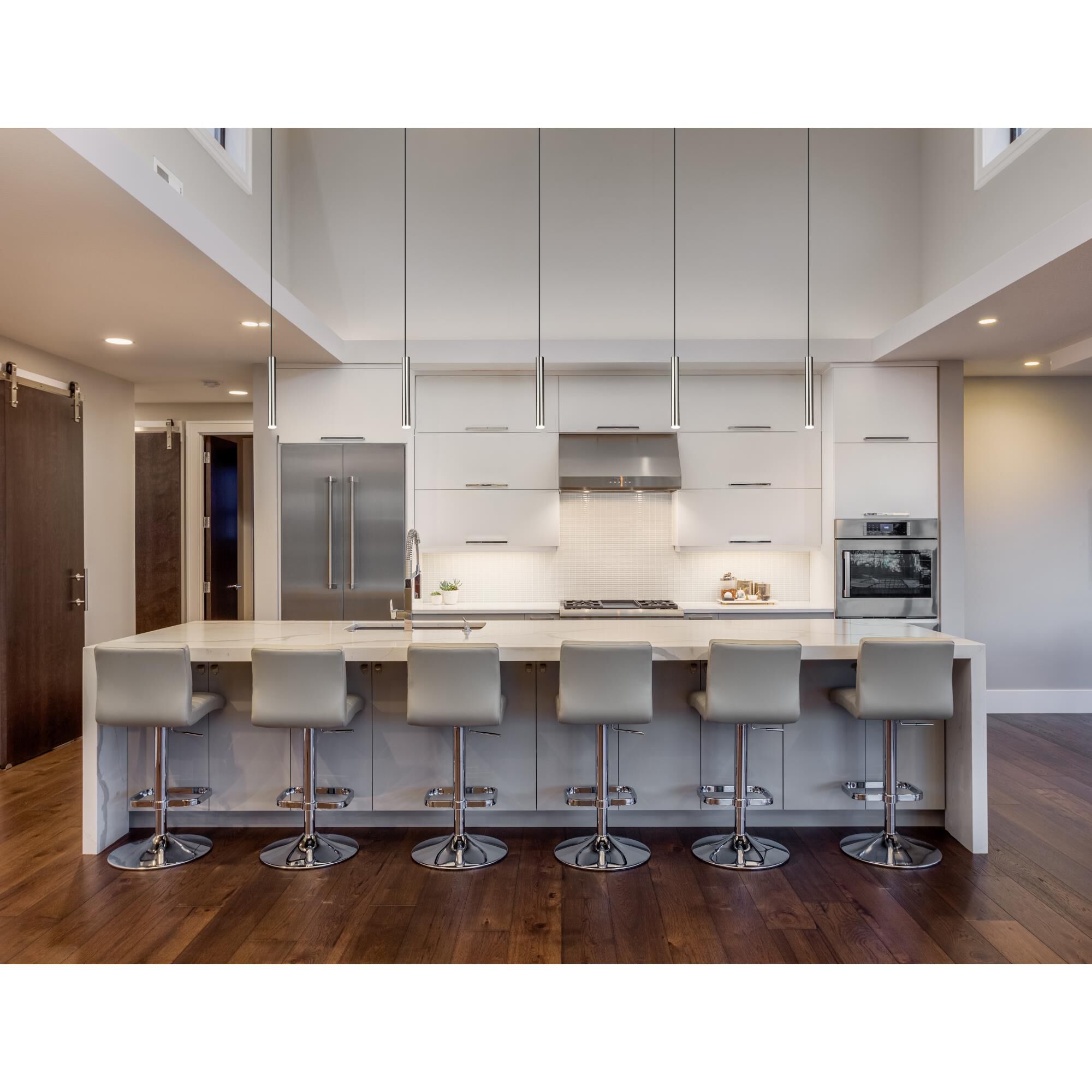 Shown in Brushed Nickel finish and Brushed Nickel glass and Brushed Nickel shade