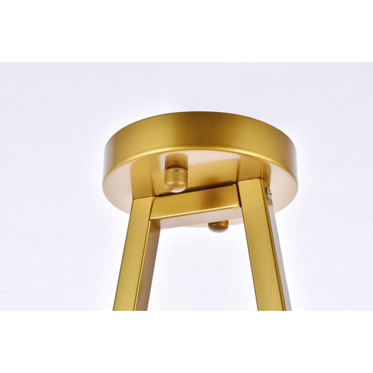 Shown in Brass finish and White glass