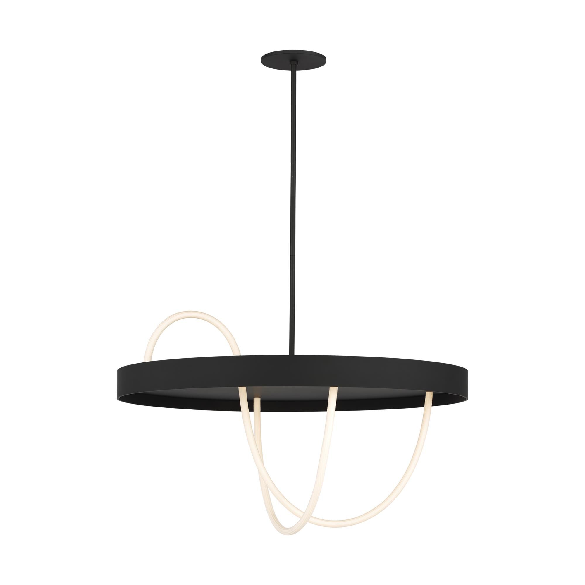Shown in Nightshade Black finish and Rope shade