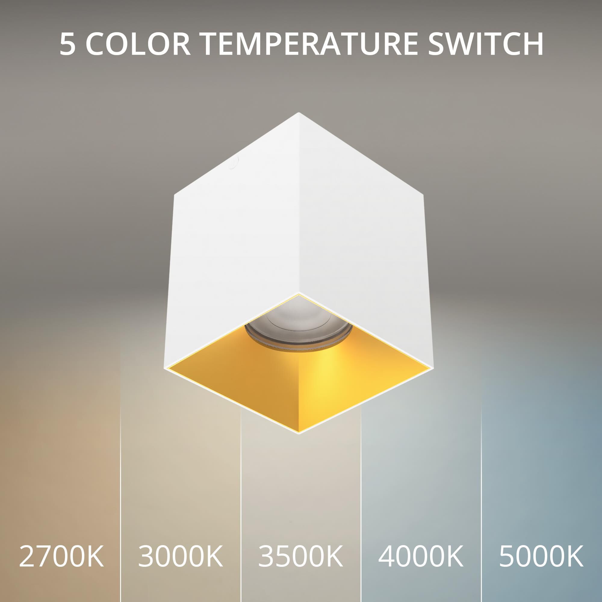 Shown in White and Gold finish