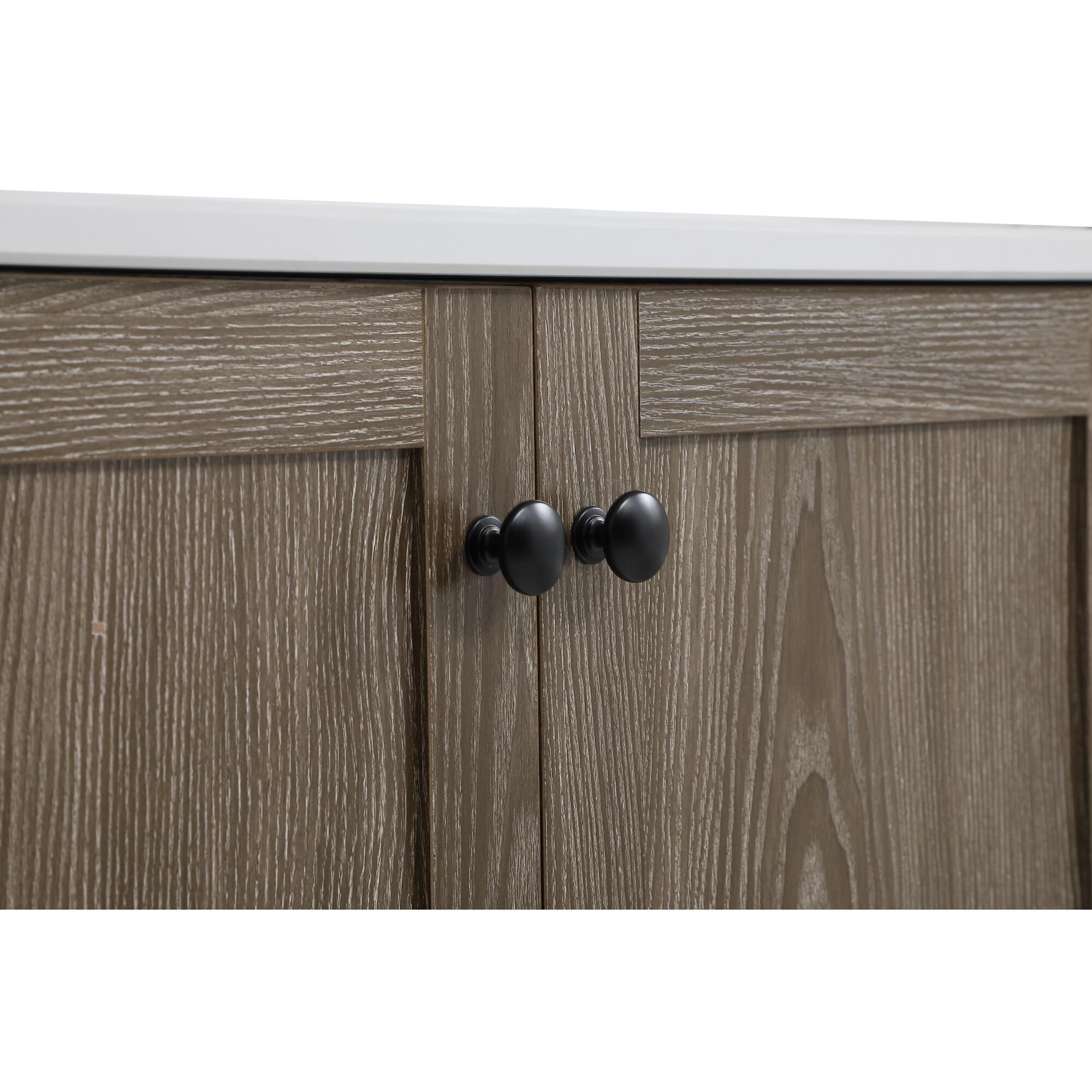 Shown in Weathered Oak And Black With Ivory finish