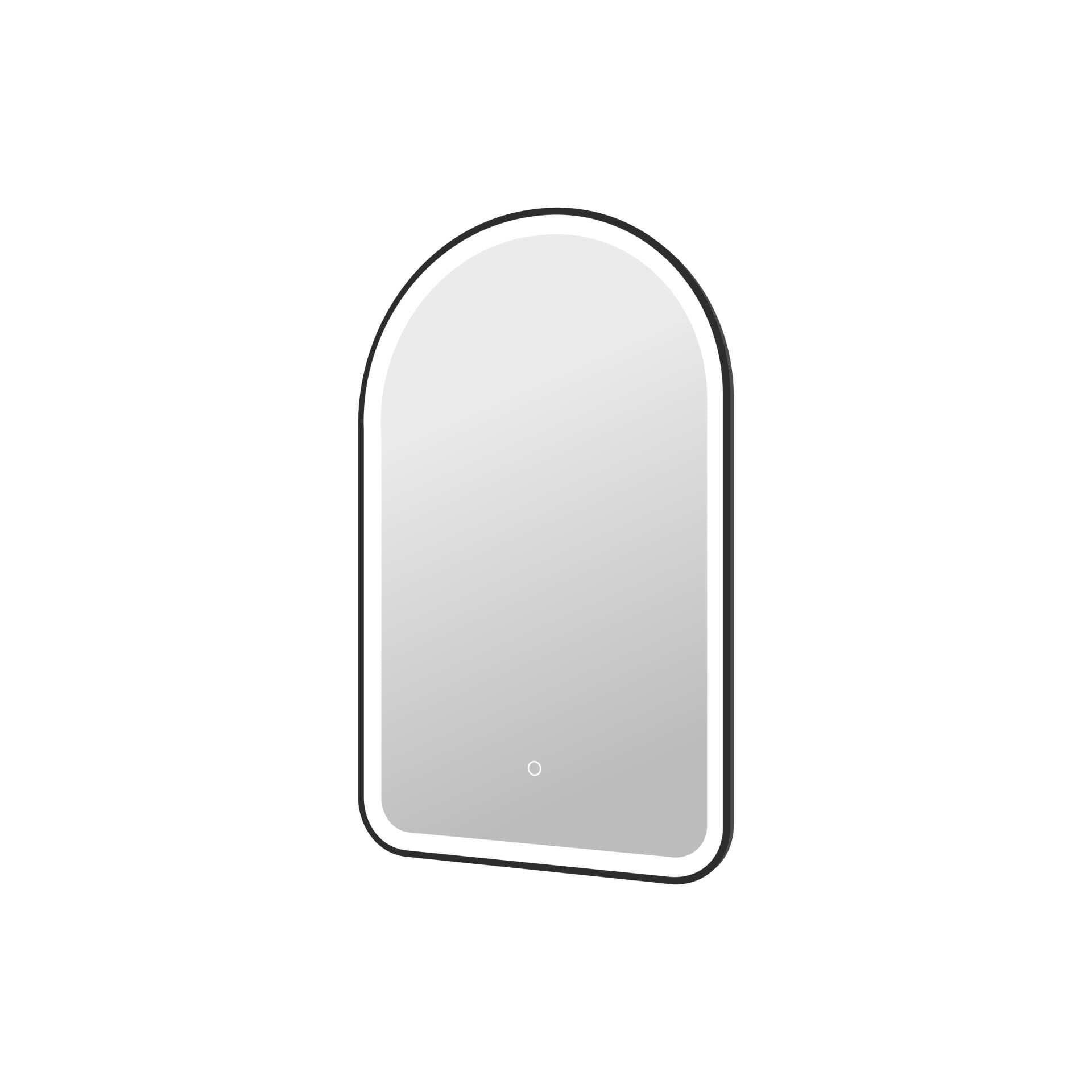 Harmoni 36 Inch Arched LED Lighted Mirror by Elegant Decor