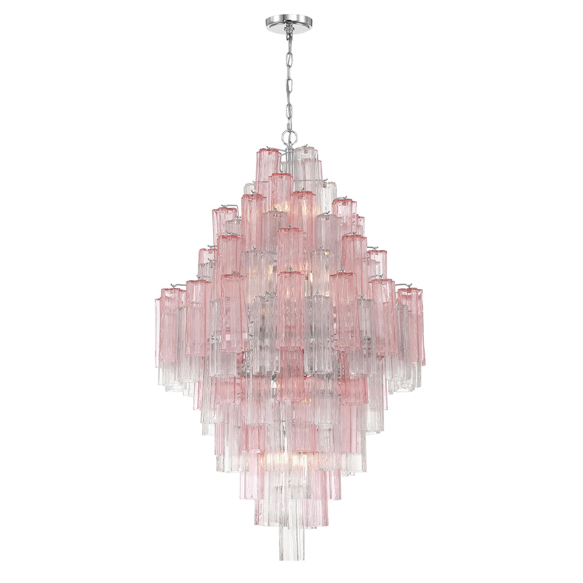 Shown in Polished Chrome finish and Tronchi Spring glass