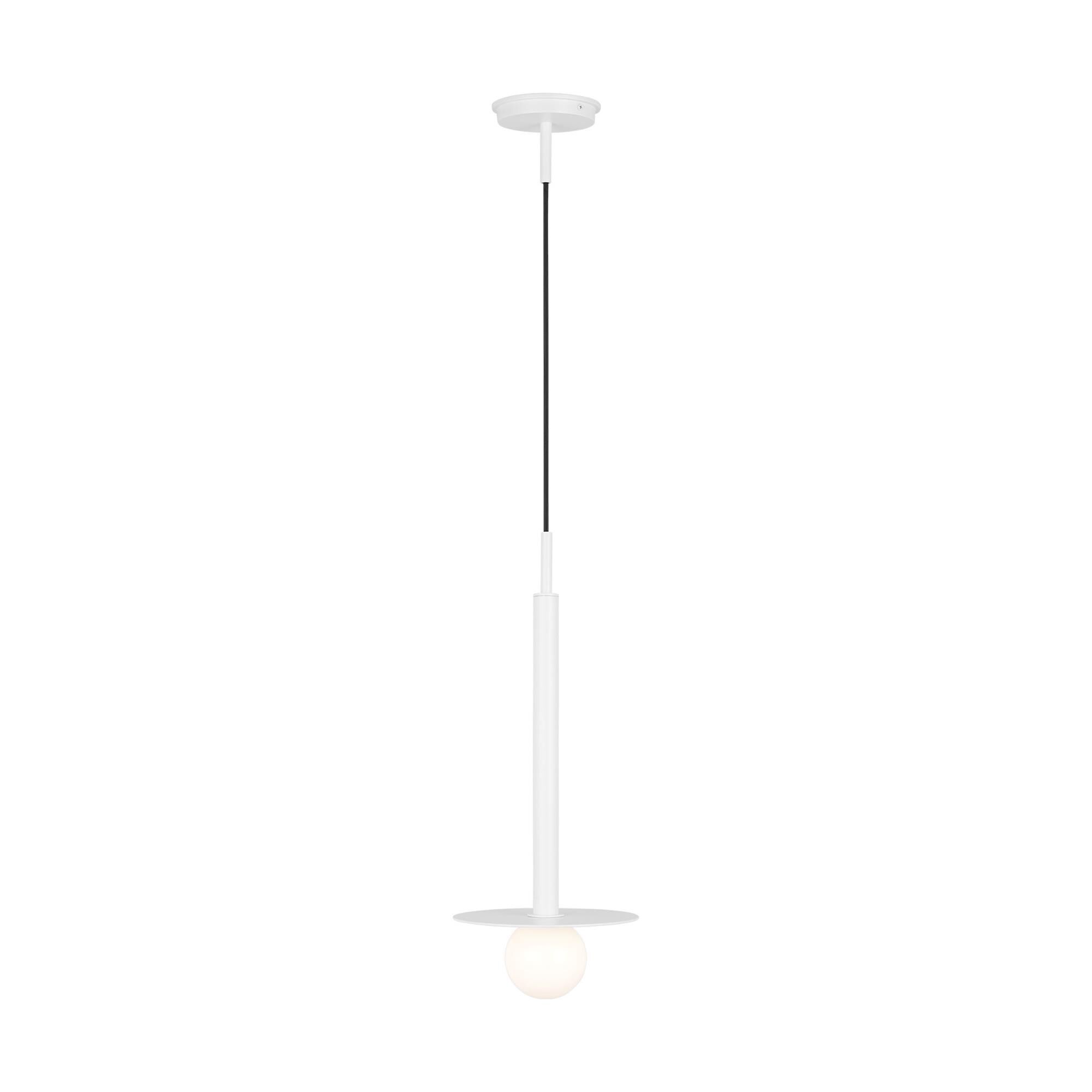 Shown in Matte White finish and Milk glass