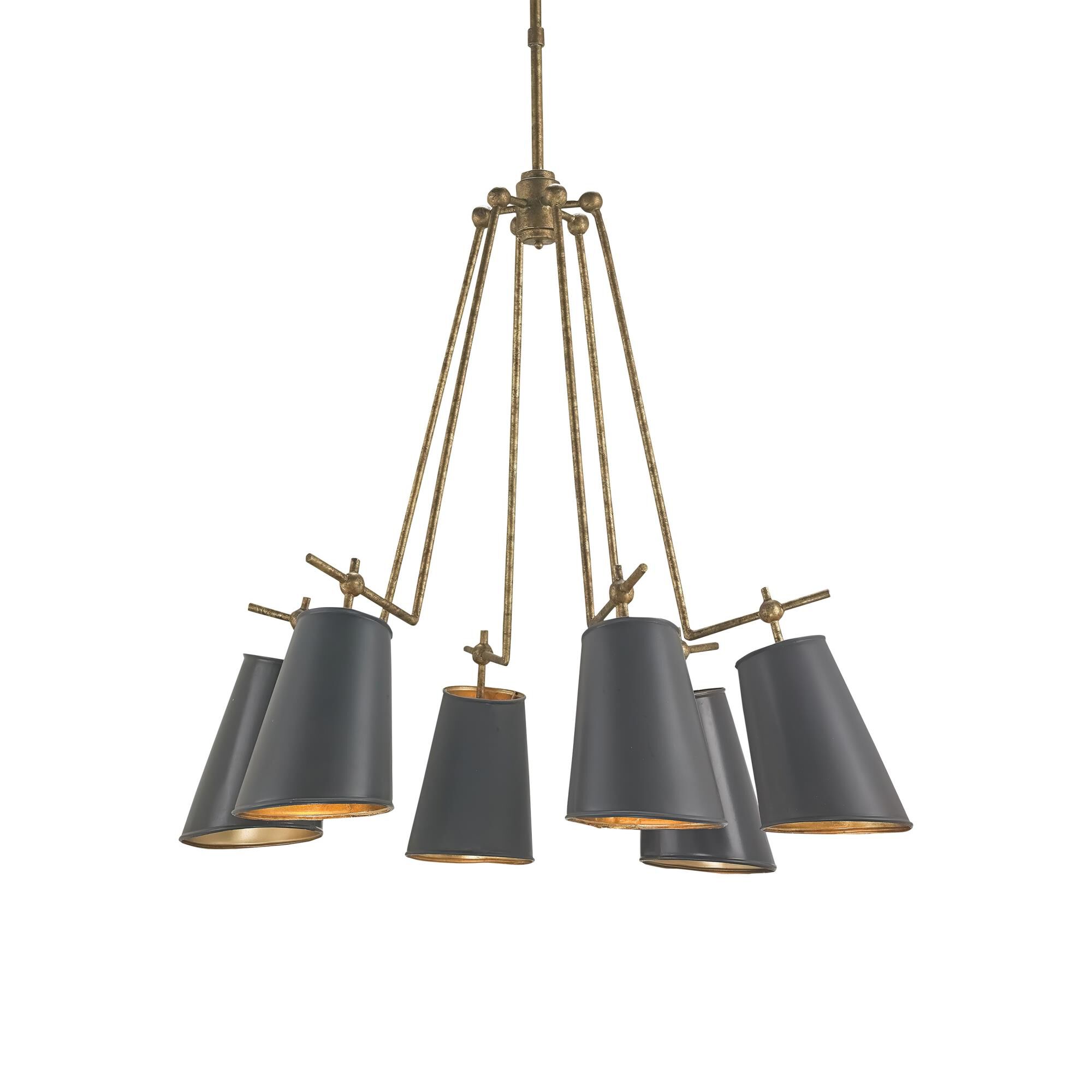 Shown in Old Brass/Marbella Black/Contemporary Gold Leaf finish