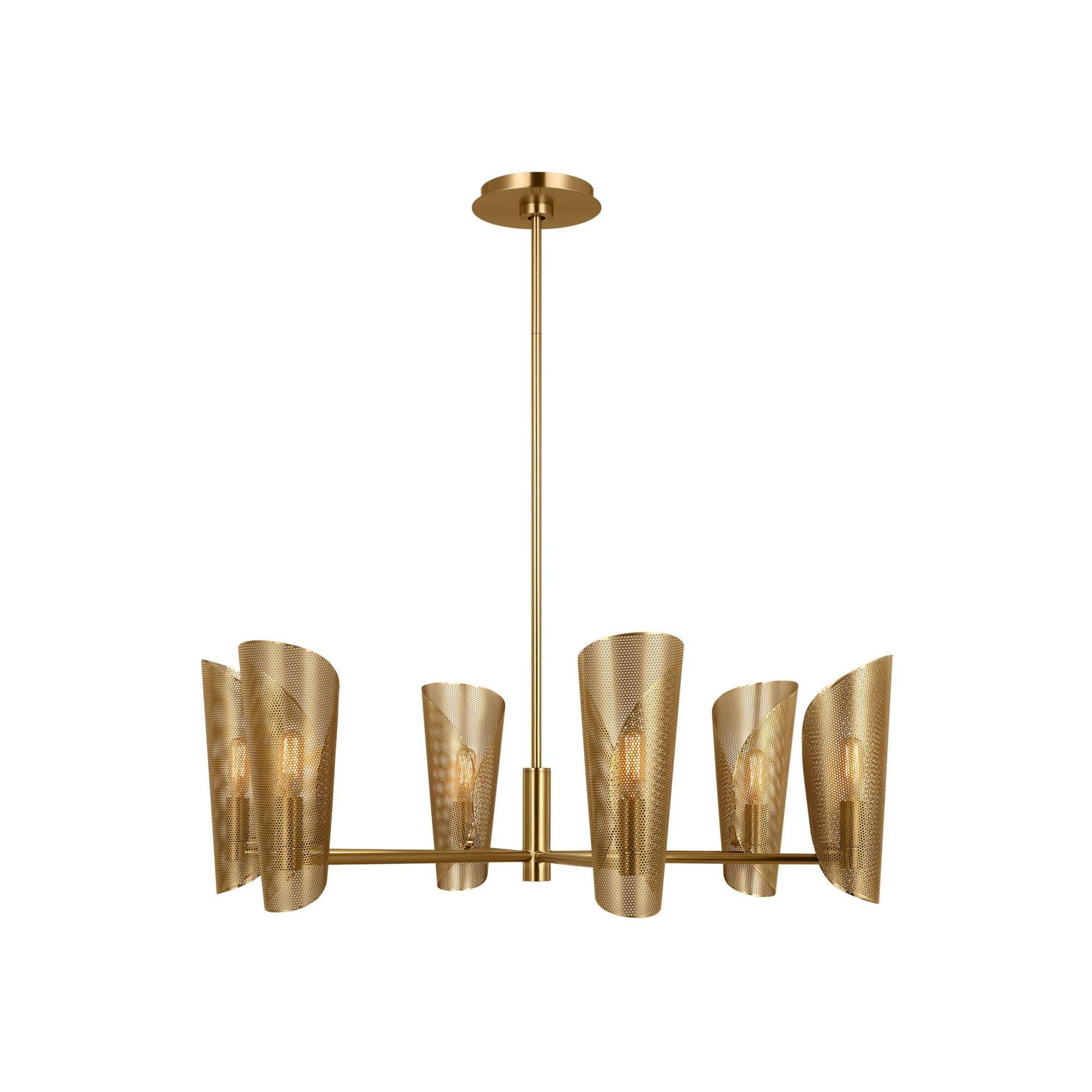 Christiane Lemieux Plivot 32 Inch 6 Light Chandelier by Visual Comfort Studio Collection