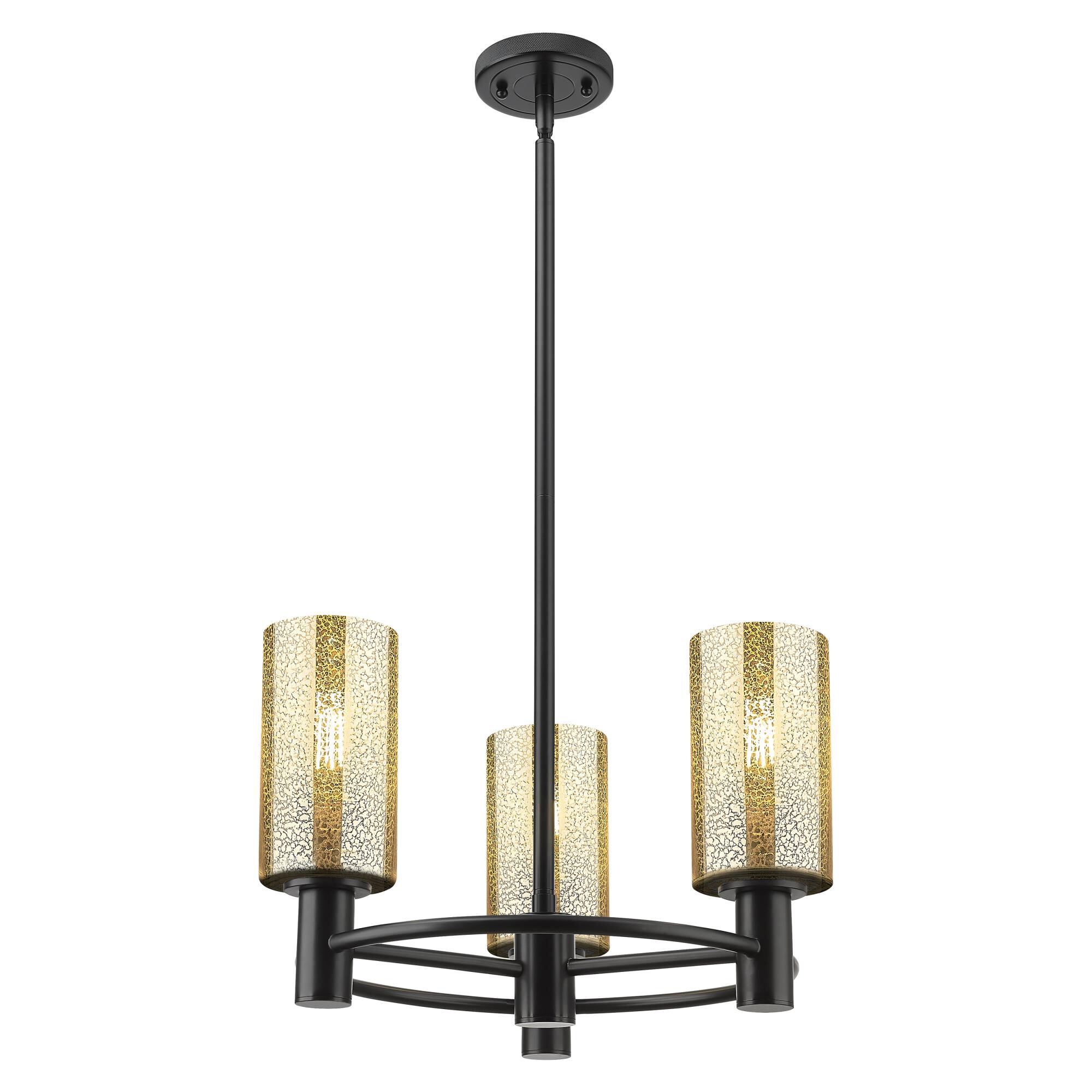 Shown in Matte Black finish and Mercury glass