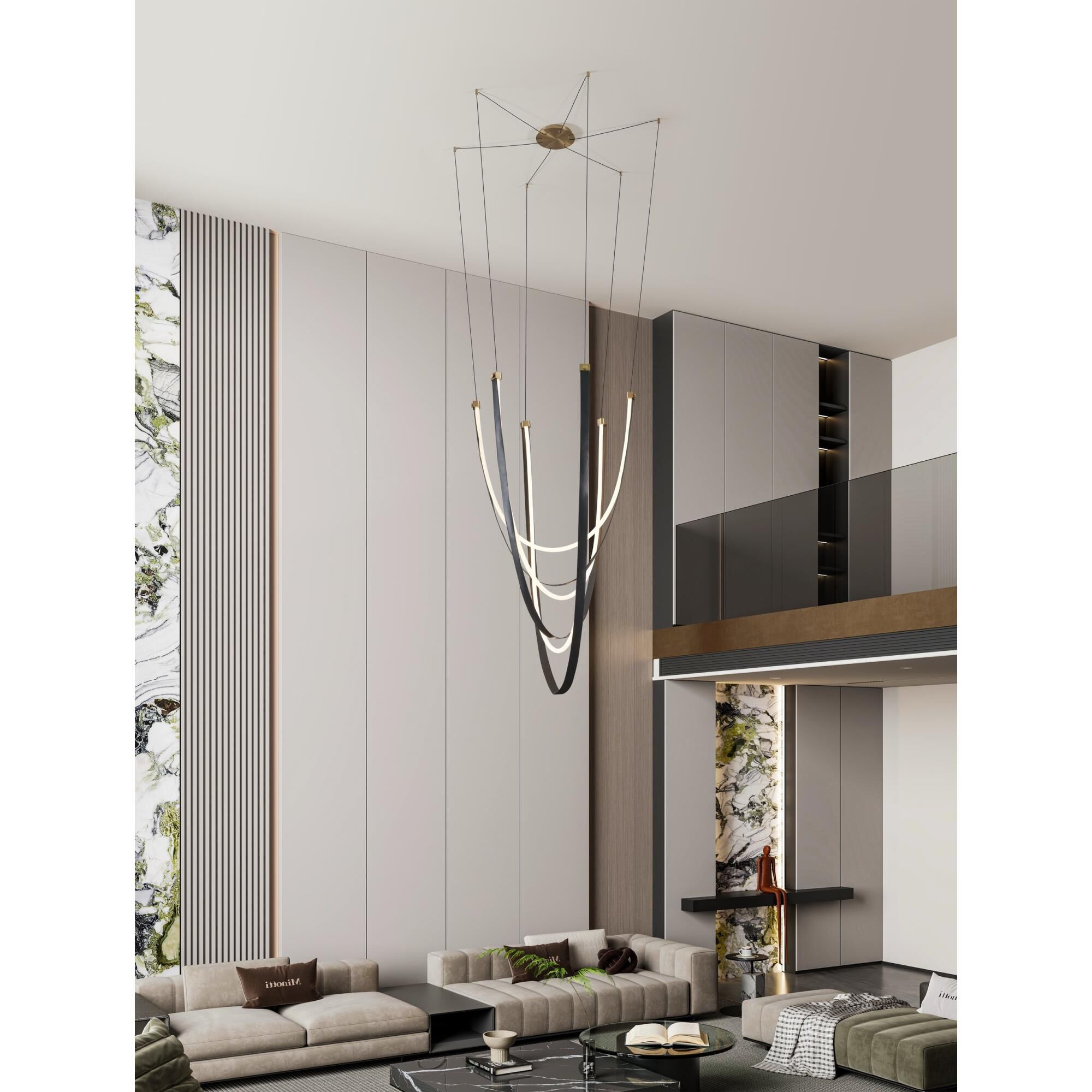 Shown in Champagne Gold finish and White shade