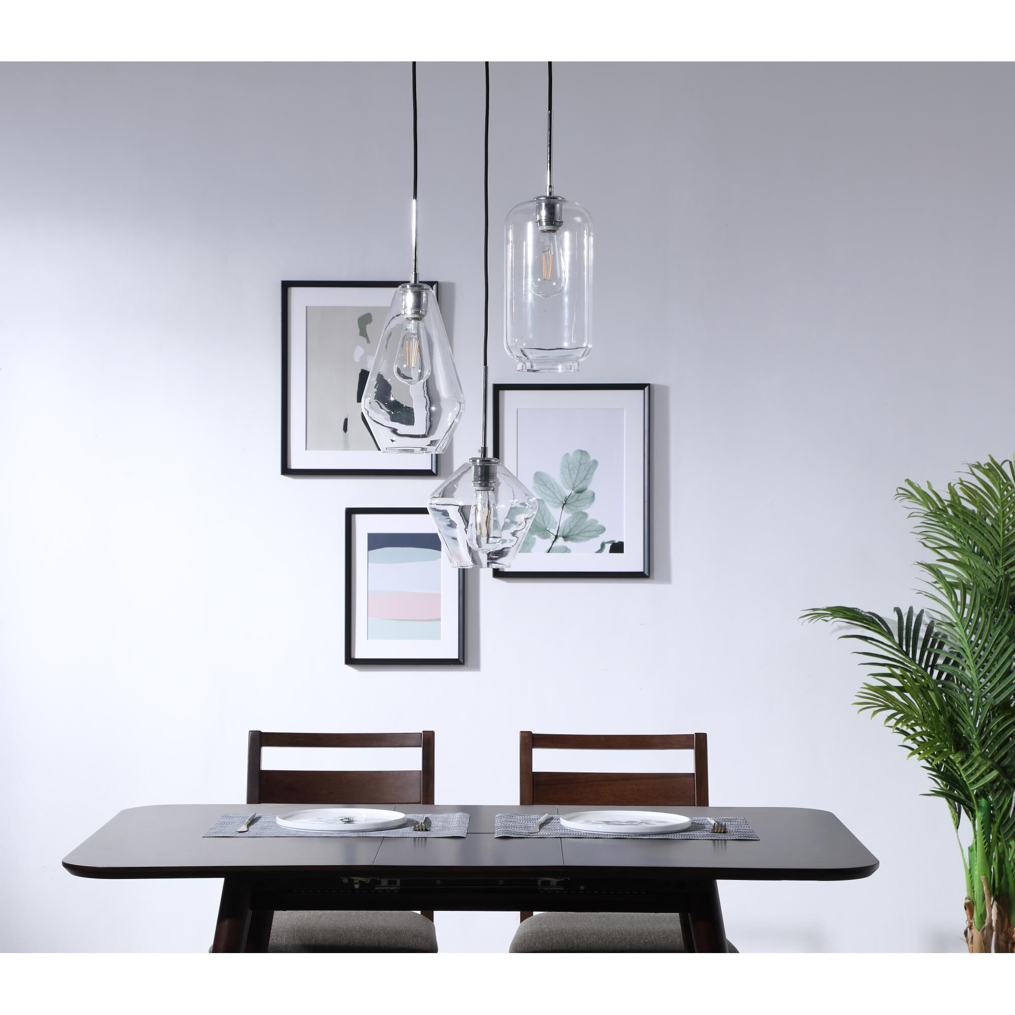 Gene 17 Inch Multi Light Pendant by Elegant Lighting