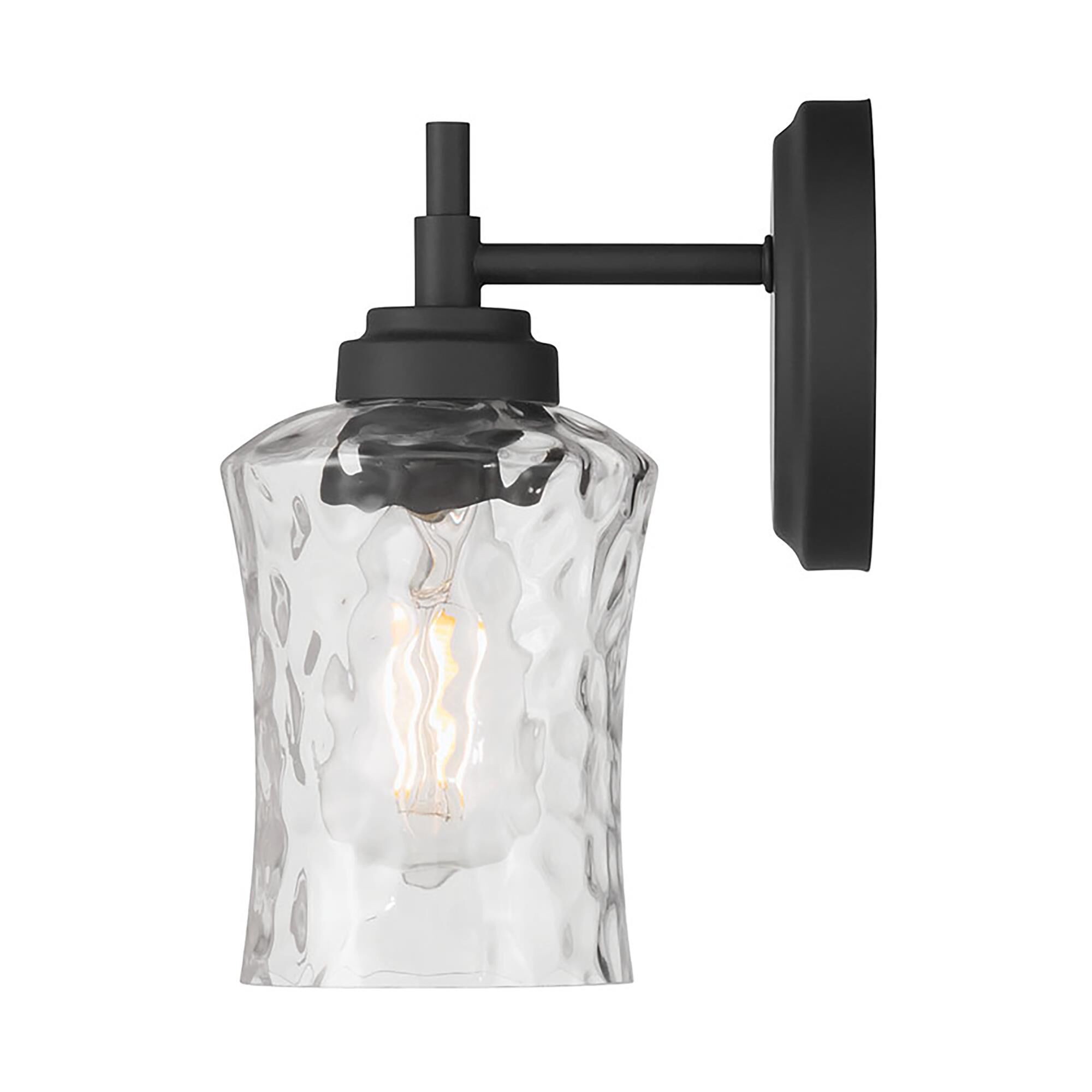 Shown in Matte Black finish and Clear Stone Water glass