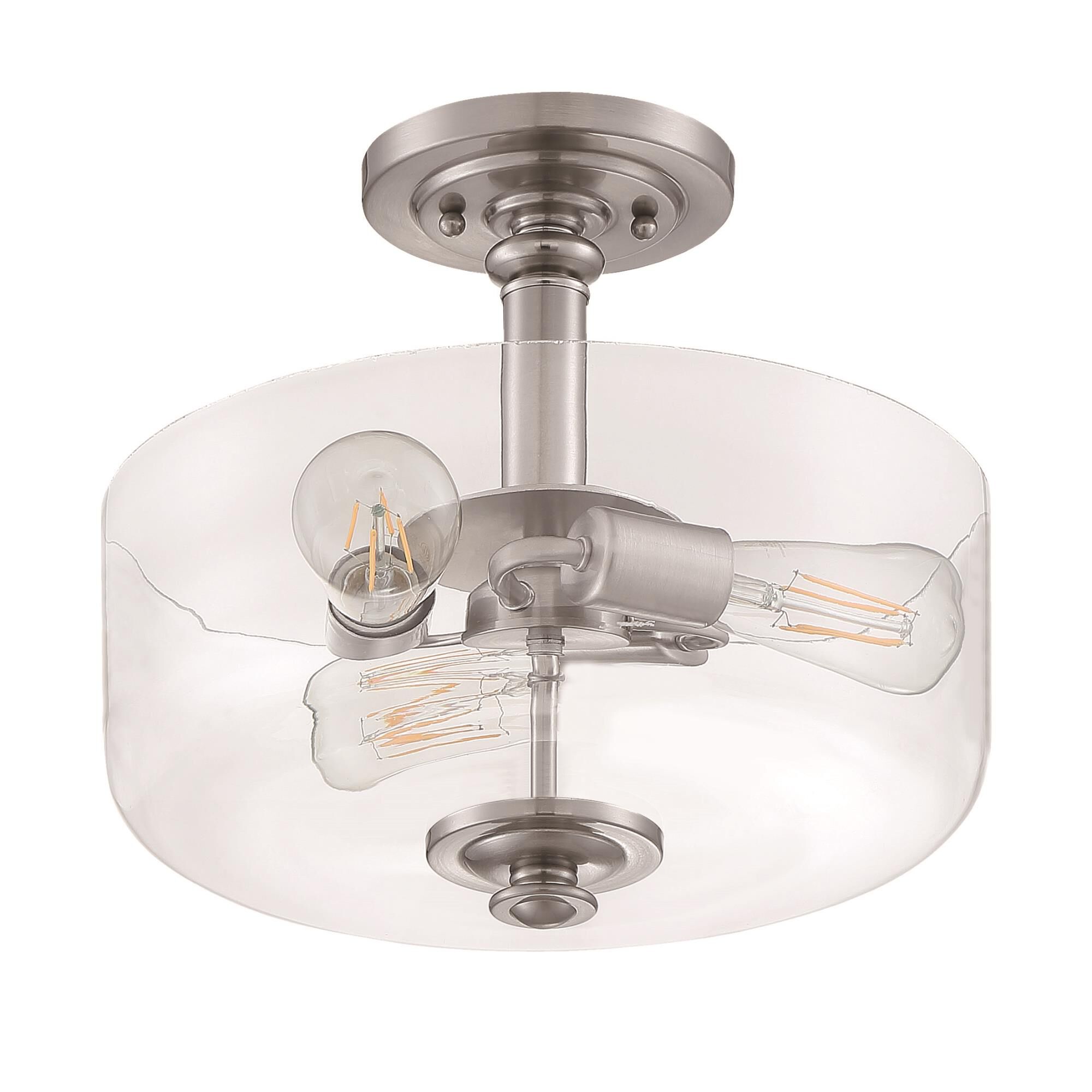 Dardyn 13 Inch 3 Light Semi Flush Mount by Craftmade