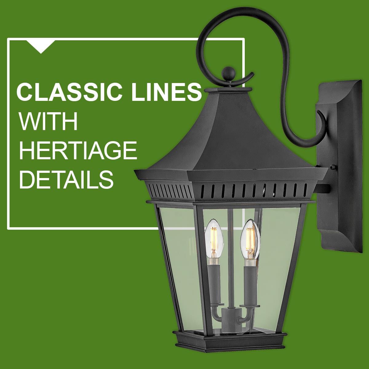 Chapel Hill 22 Inch Tall 2 Light LED Outdoor Wall Light by Hinkley Lighting