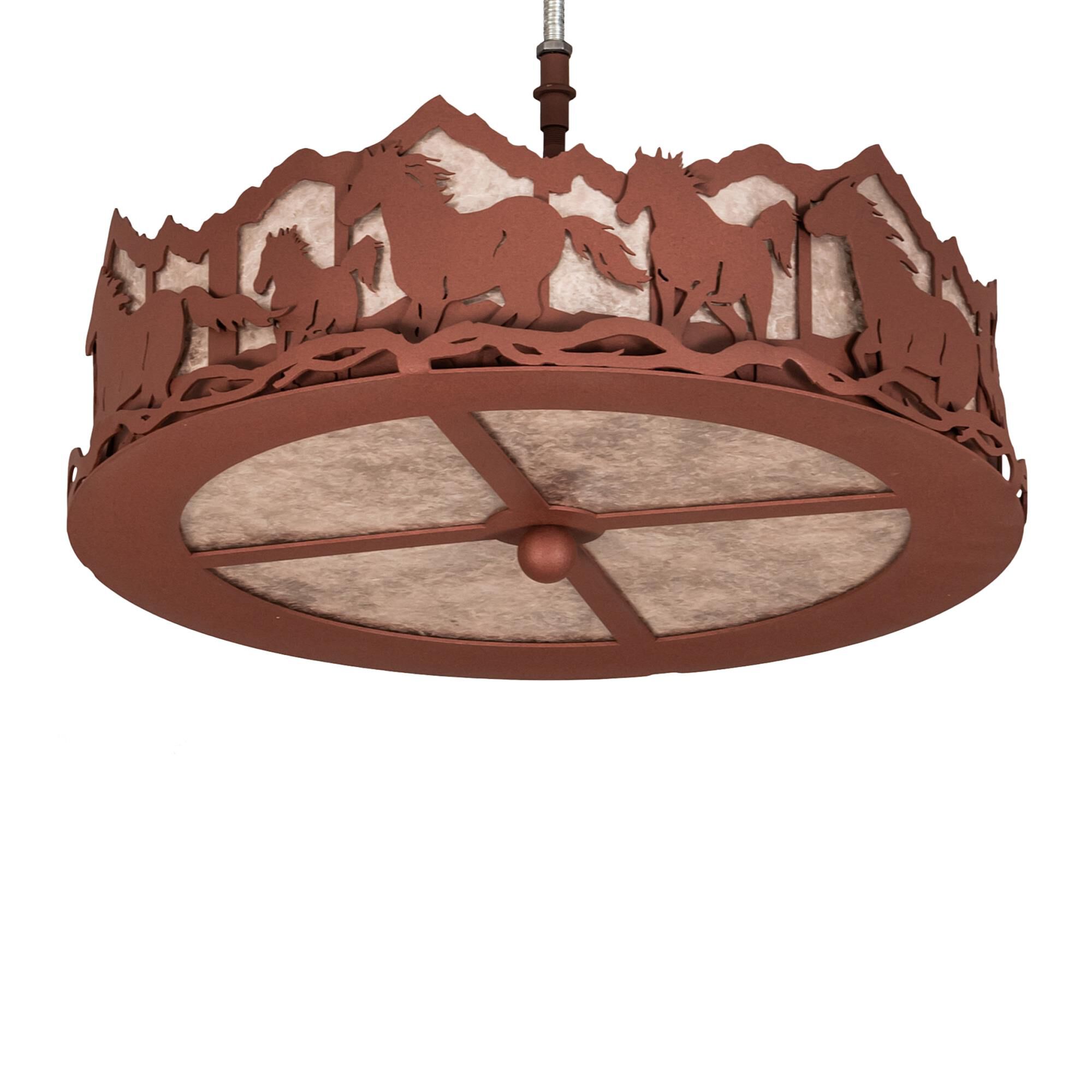 Running Horses 3 Light LED Fan Light Kit by Meyda Lighting