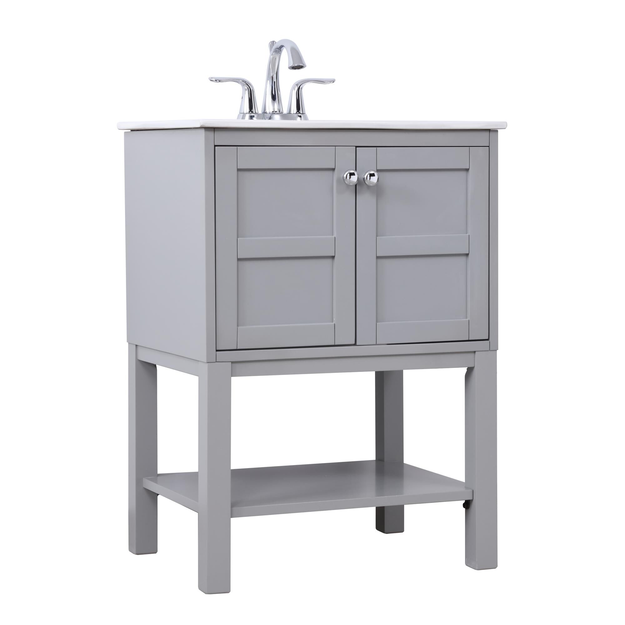 Shown in Grey finish