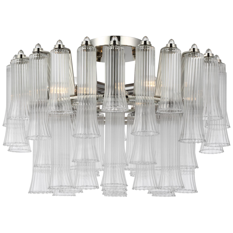 Julie Neill Lorelei 18 Inch 4 Light LED Flush Mount by Visual Comfort Signature Collection
