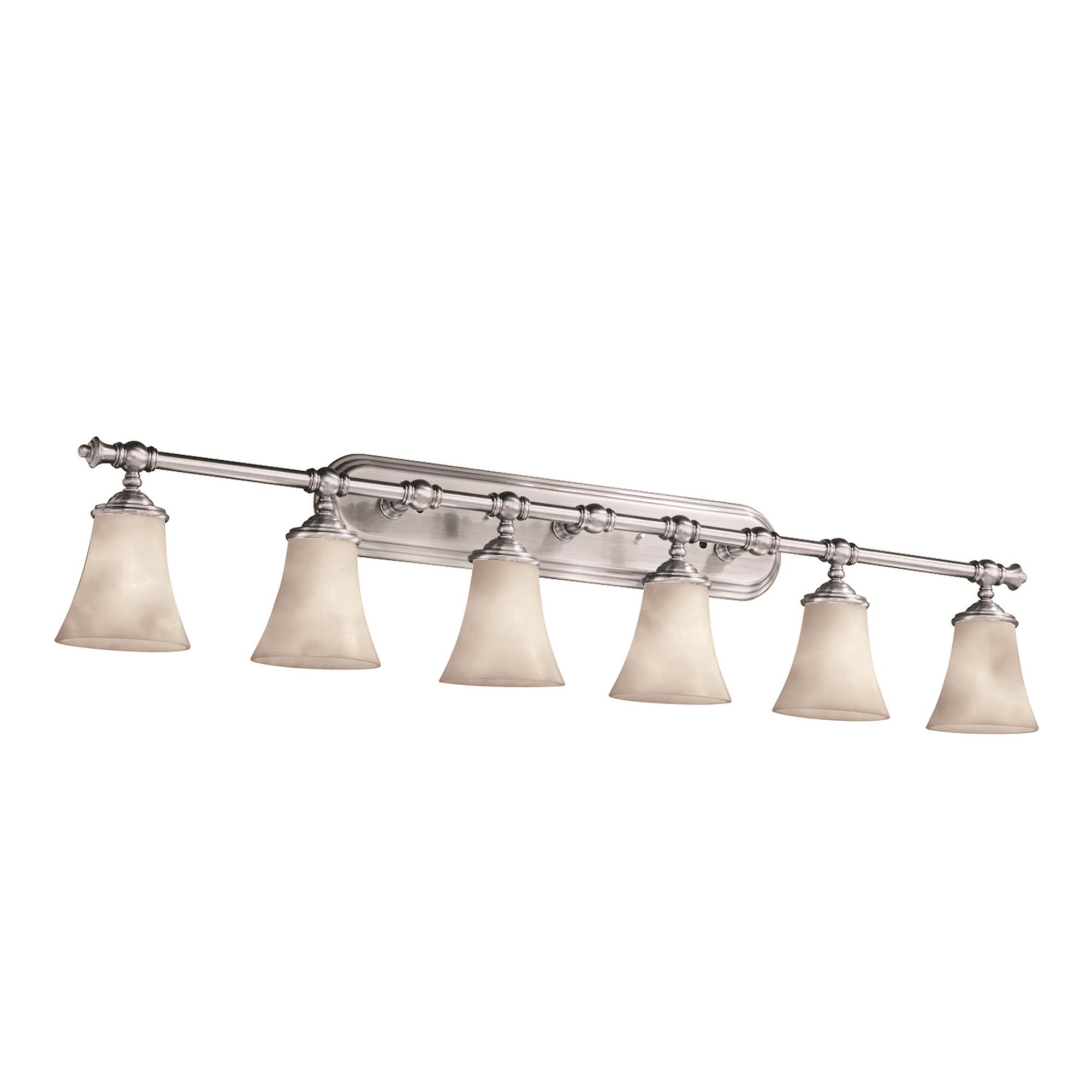 Clouds 48 Inch 6 Light Bath Vanity Light by Justice Design Group