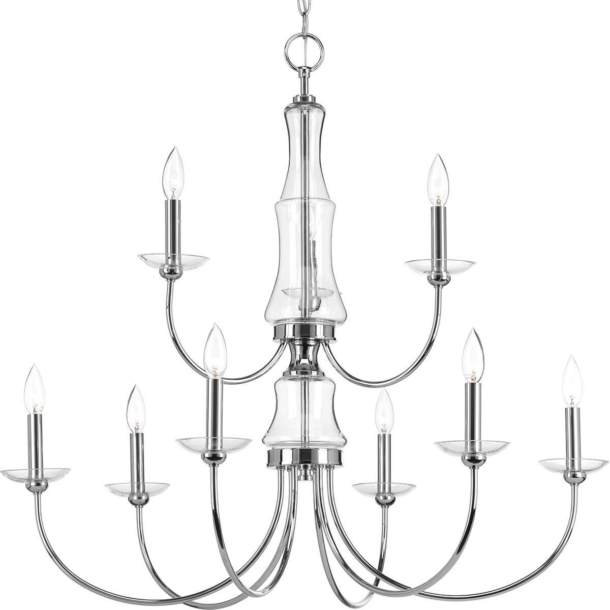 Litchfield 34 Inch 9 Light Chandelier by Progress Lighting