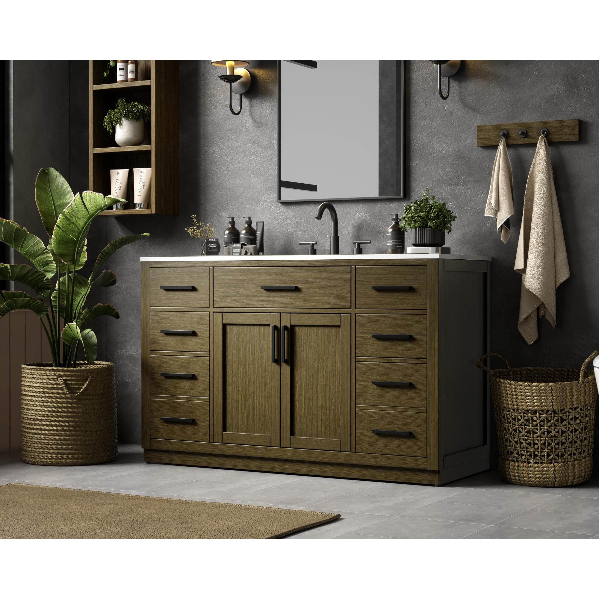 Shown in Chestnut Brown finish