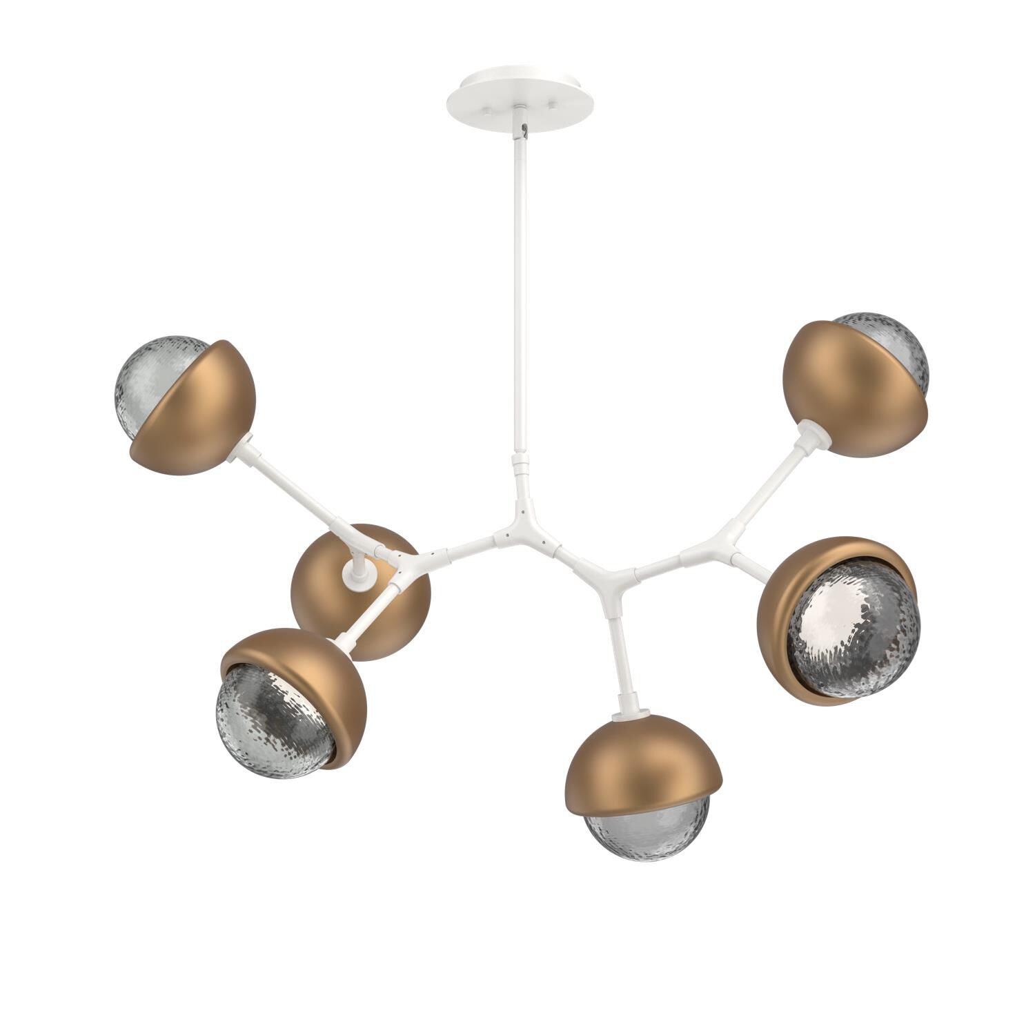 Levi Wilson Cabochon 31 Inch Linear Suspension Light by Hammerton Studio