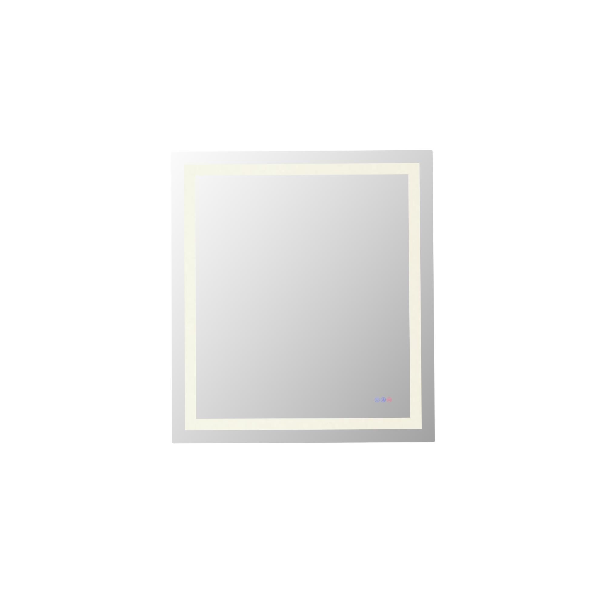Riven 40 Inch LED Lighted Mirror by Elegant Dcor