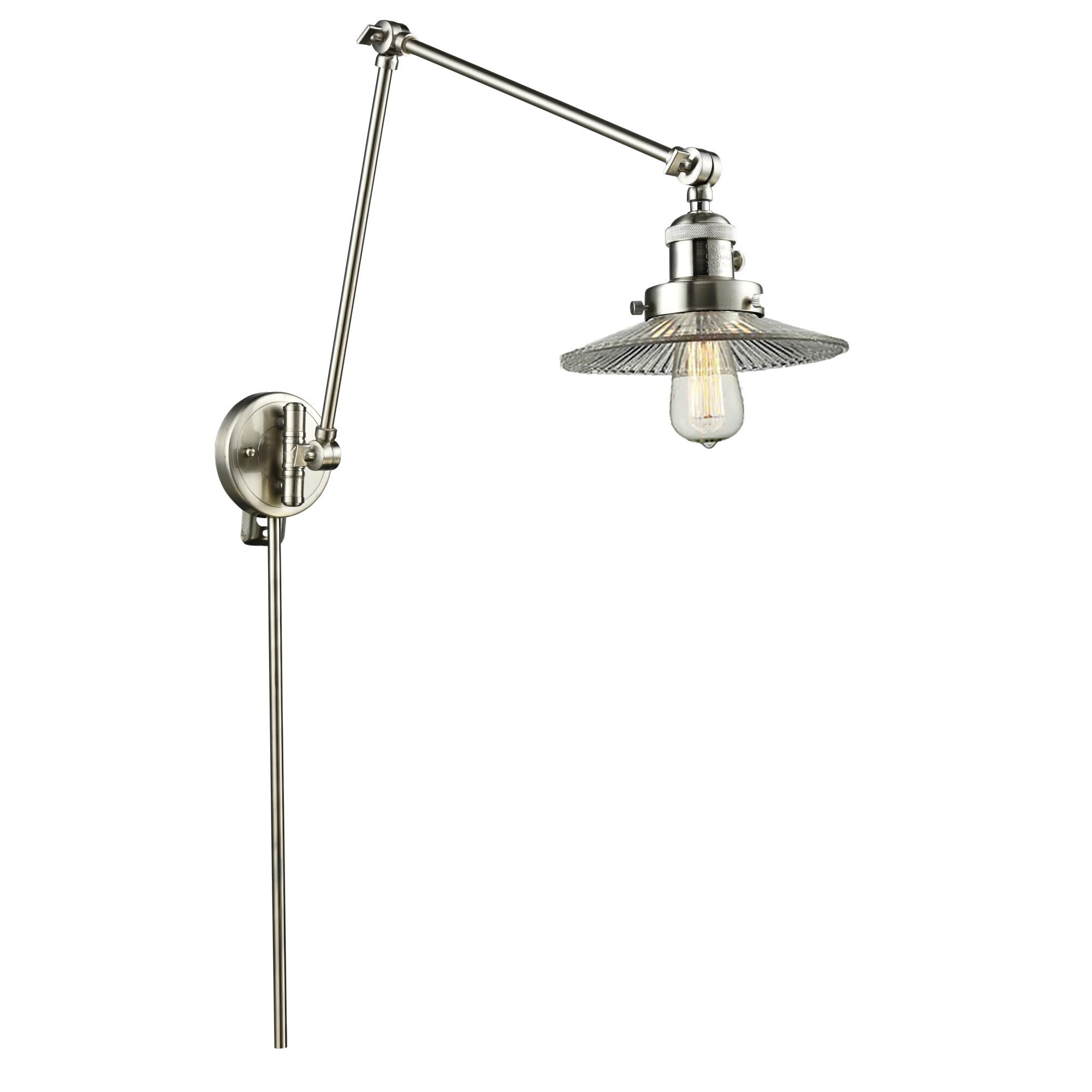 Bruno Marashlian Halophane Wall Swing Lamp by Innovations Lighting