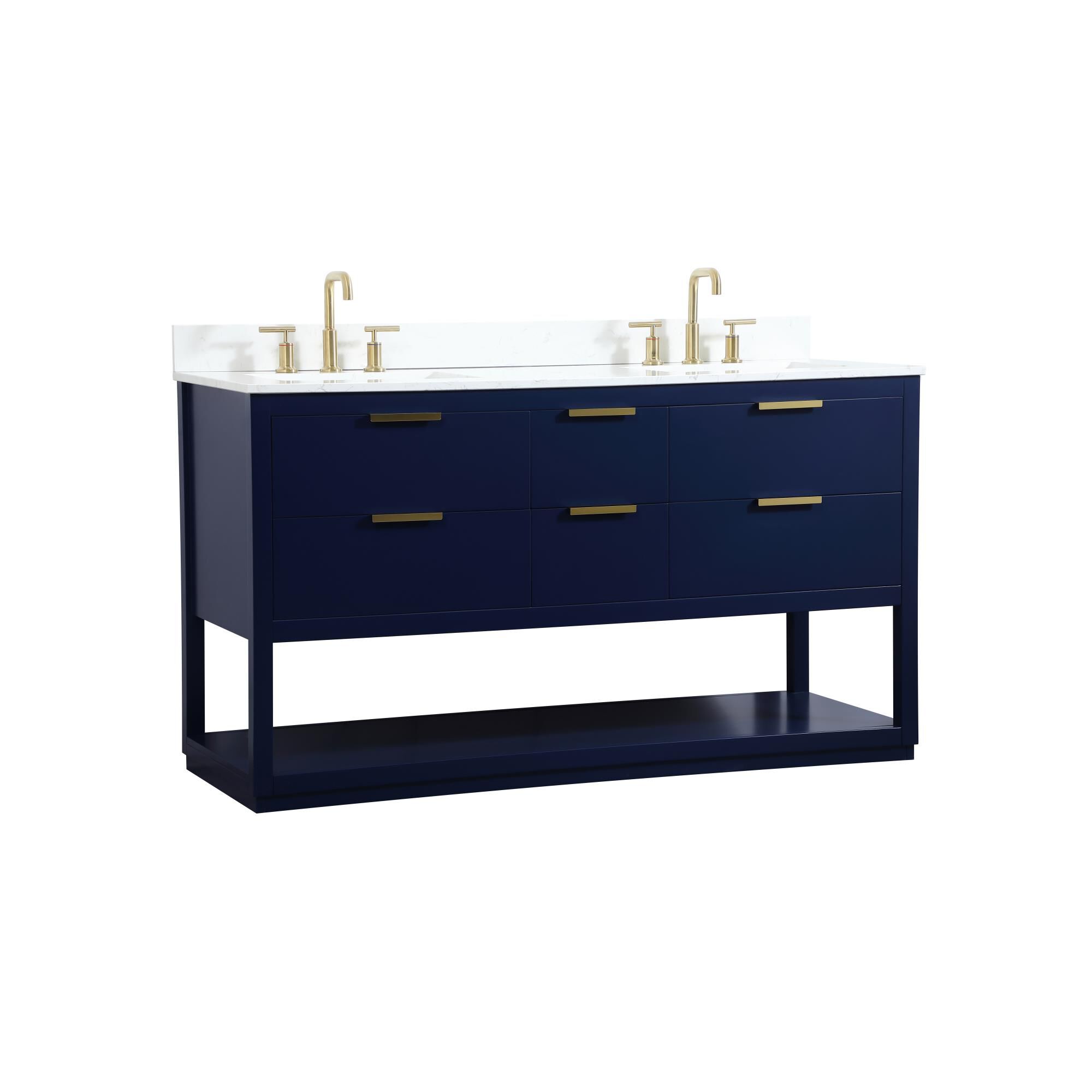 Shown in Blue finish