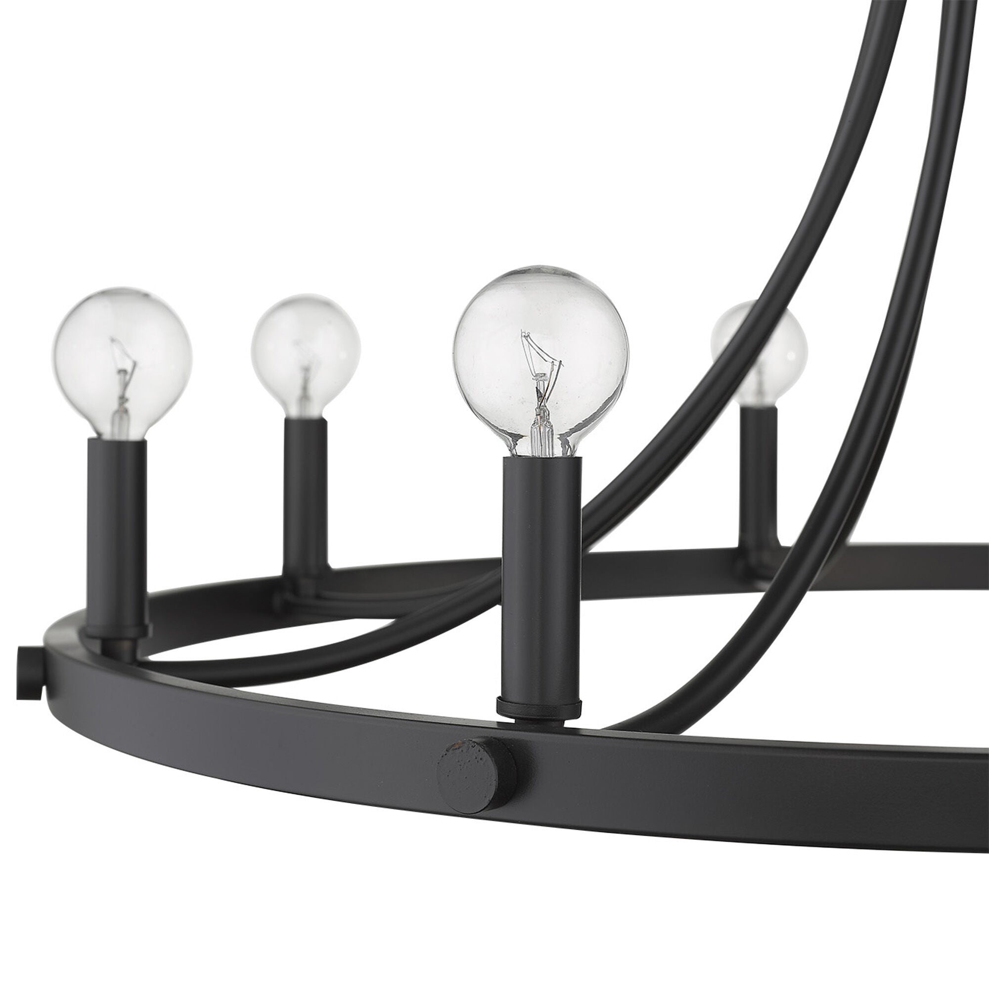 Shown in Matte Black finish and -- glass and -- shade