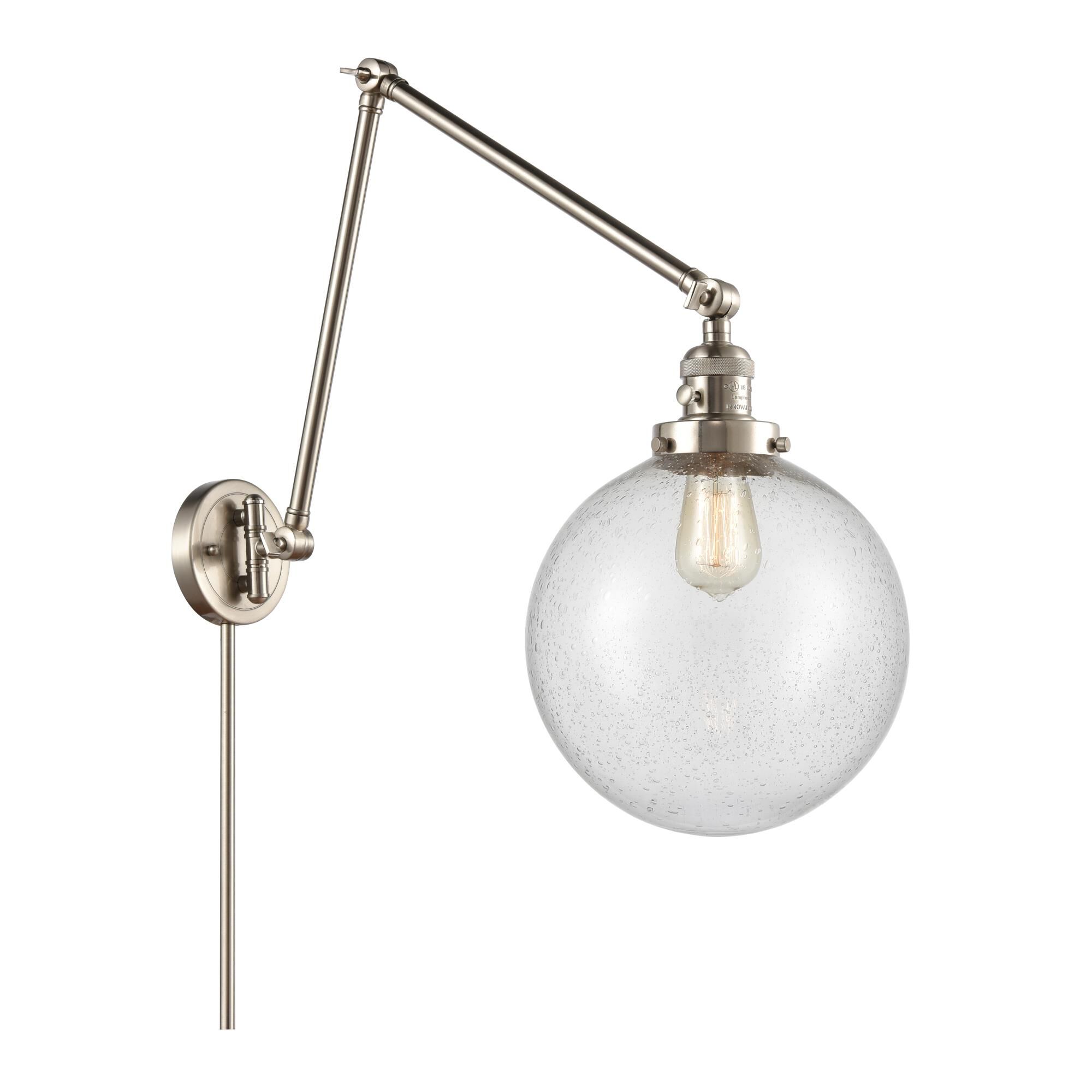 Bruno Marashlian Extra Large Beacon Wall Swing Lamp by Innovations Lighting
