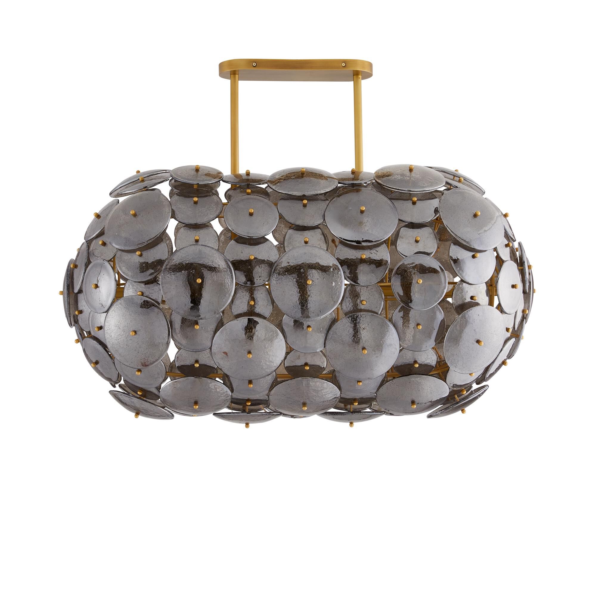 Nebula 42 Inch 8 Light Linear Suspension Light by Arteriors Home