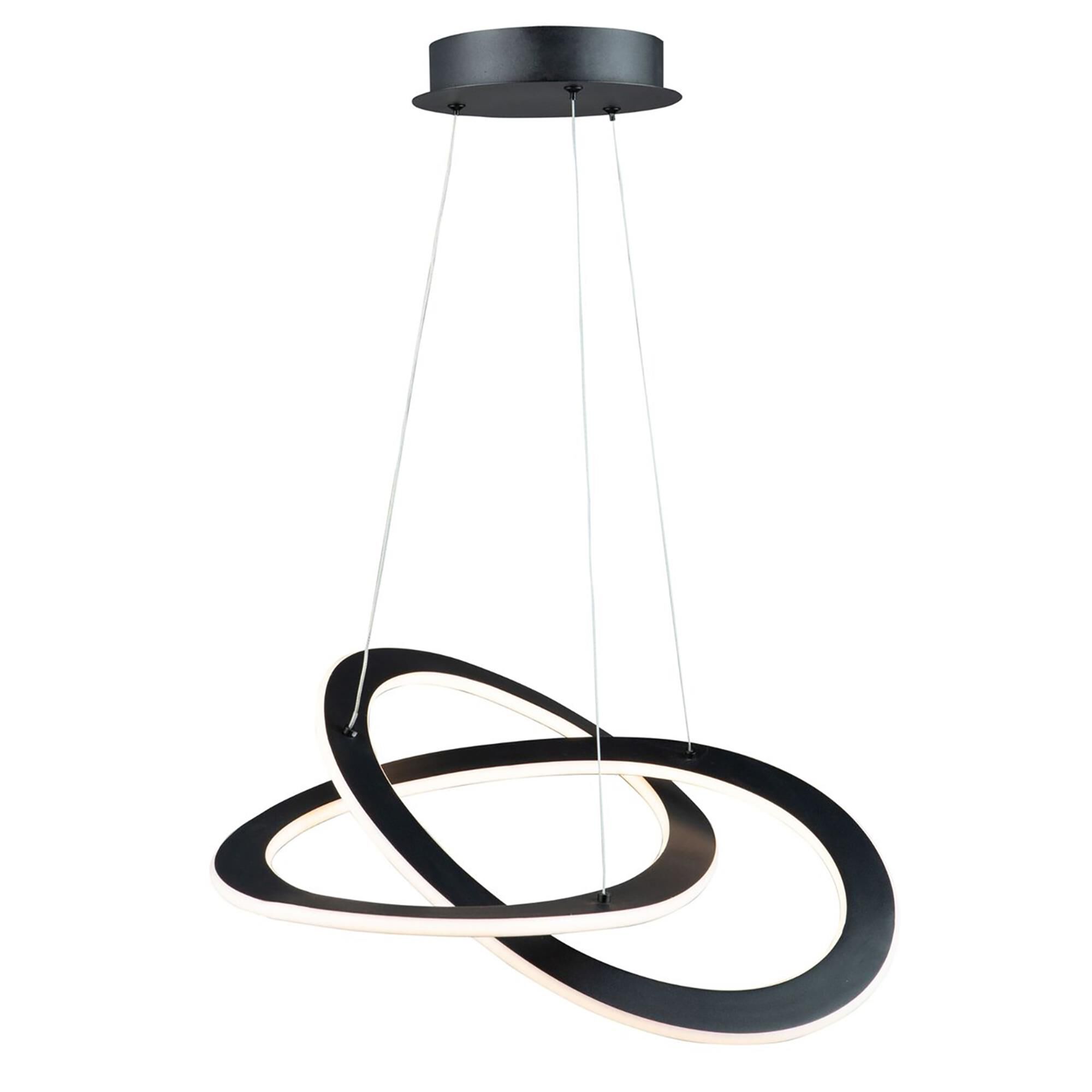 Wave 19 Inch 2 Light LED Mini Chandelier,