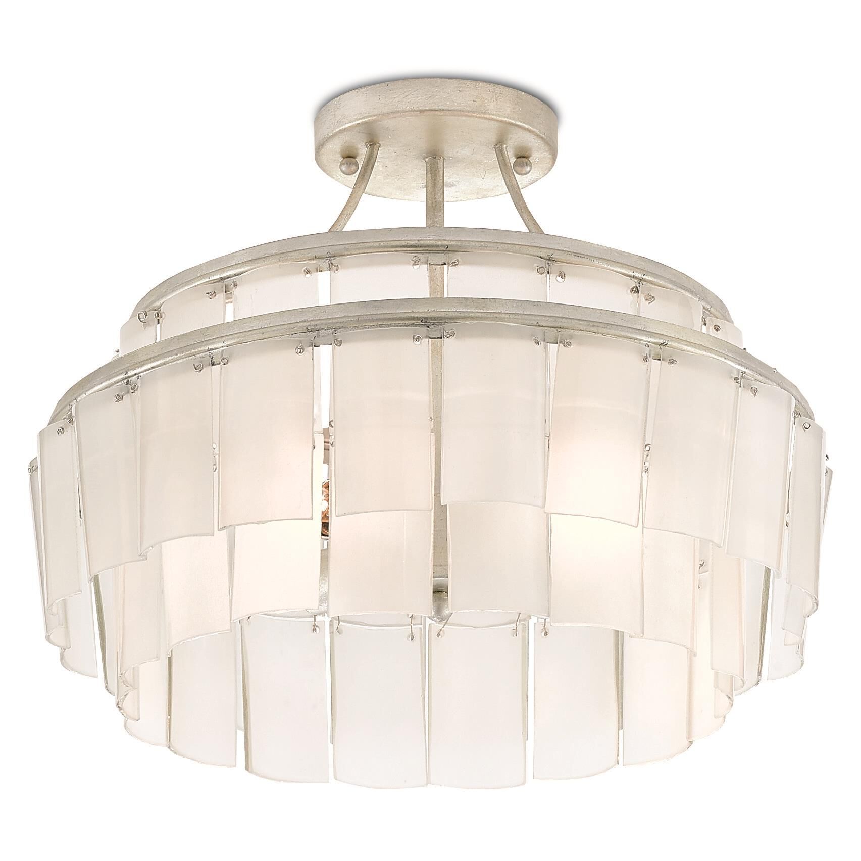 Vintner 15 Inch 3 Light Semi Flush Mount by Currey and Company