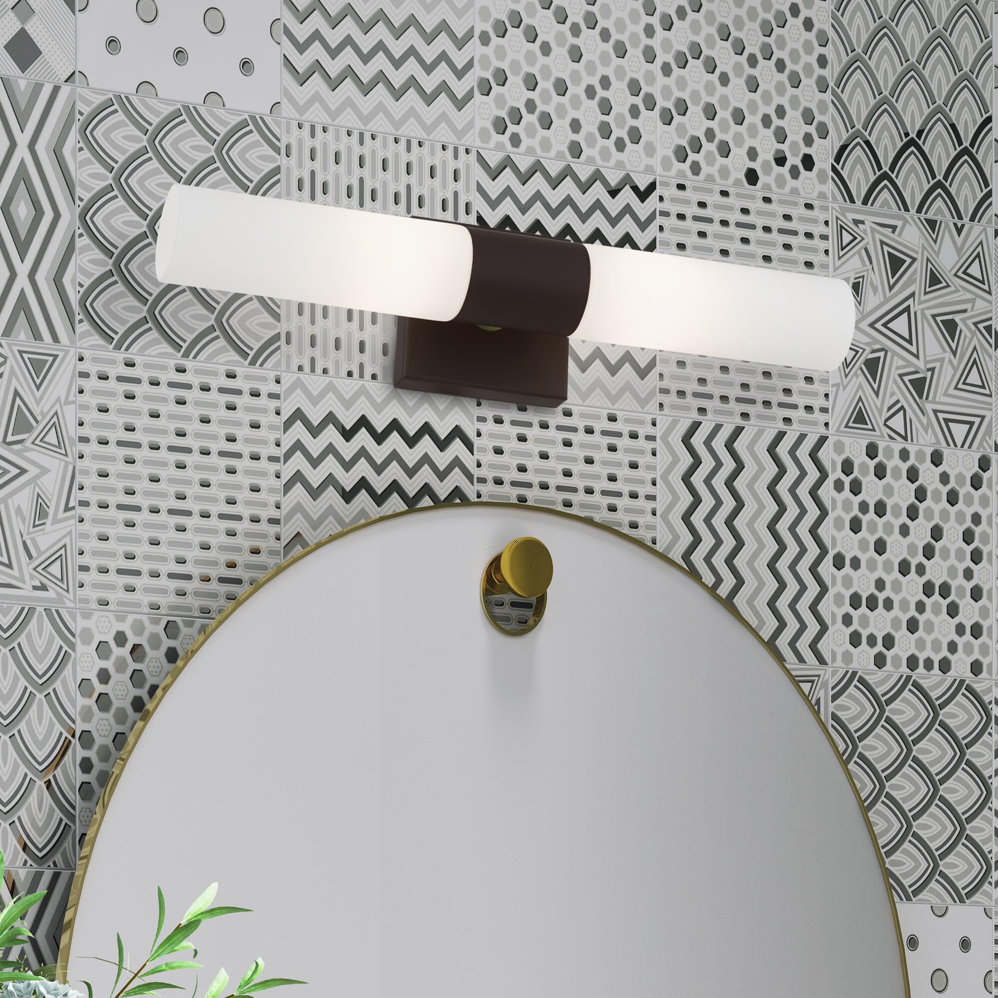 Shown in Bronze With Antique Brass Accent finish and Hand Blown Satin Opal White Twist Lock glass and Hand Blown Satin Opal White Twist Lock Glass shade