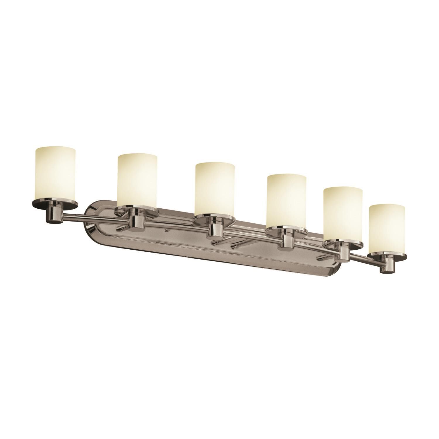 Fusion 43 Inch 6 Light Bath Vanity Light by Justice Design Group