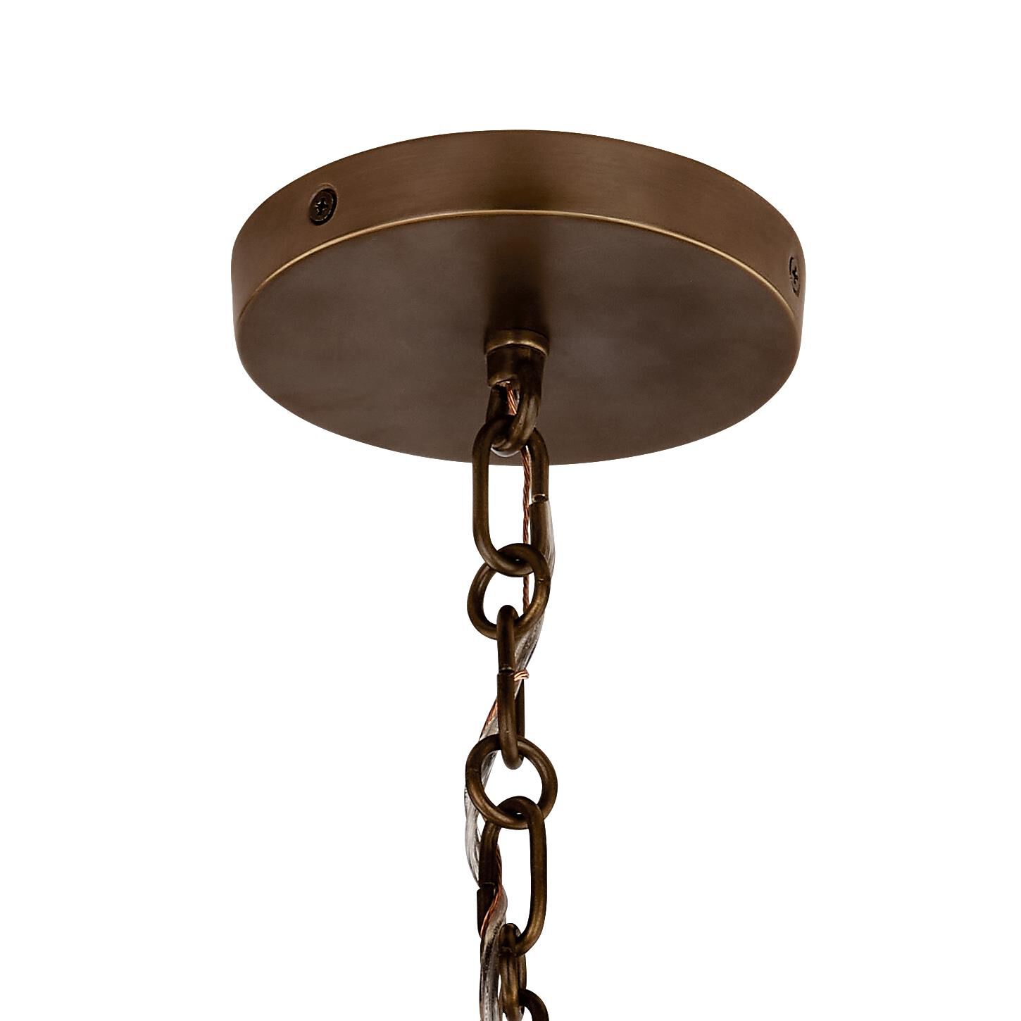 Shown in Lacquered Brass finish and Lacquered Brass and Lacquered Bronze shade