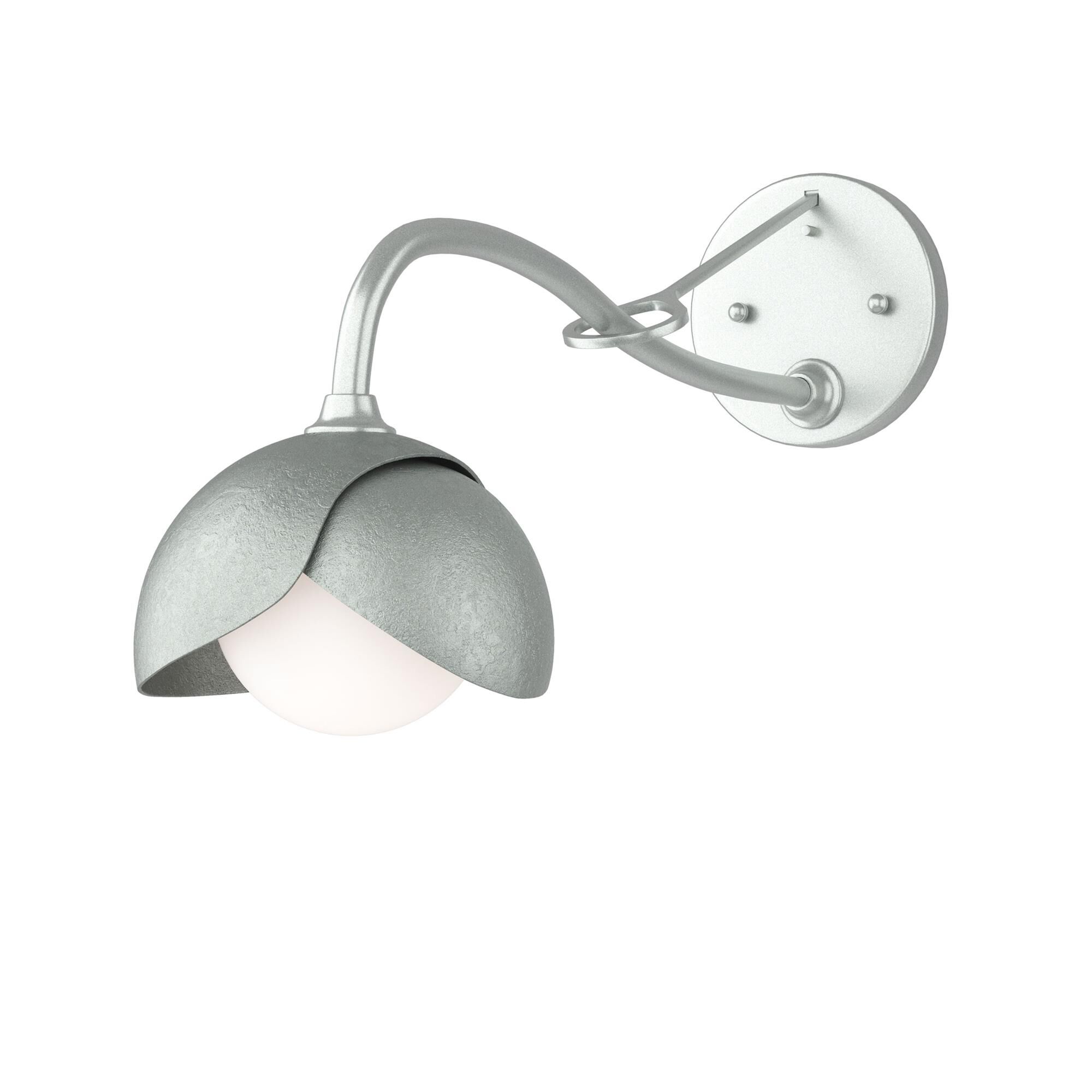 Shown in Vintage Platinum finish and Opal glass and Vintage Platinum (82) accent