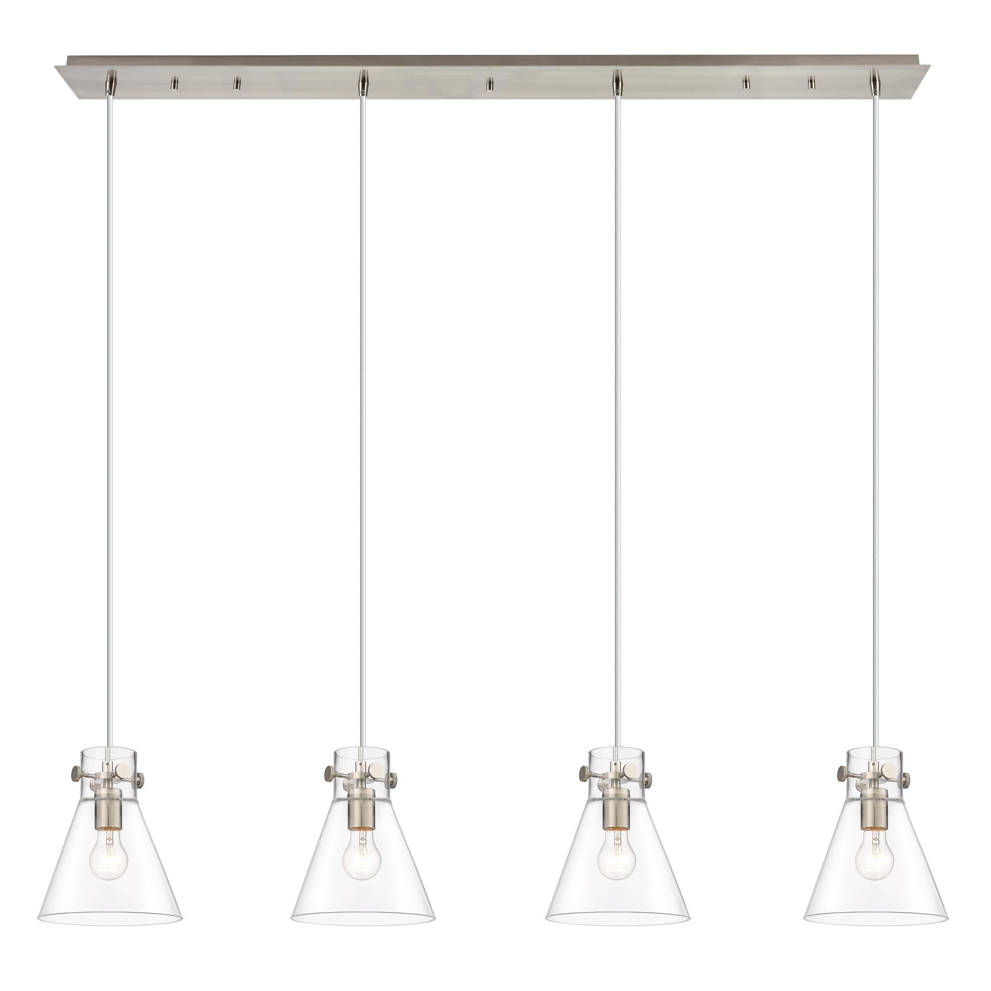 Bruno Marashlian Newton Cone 51 Inch 4 Light Linear Suspension Light by Innovations Lighting