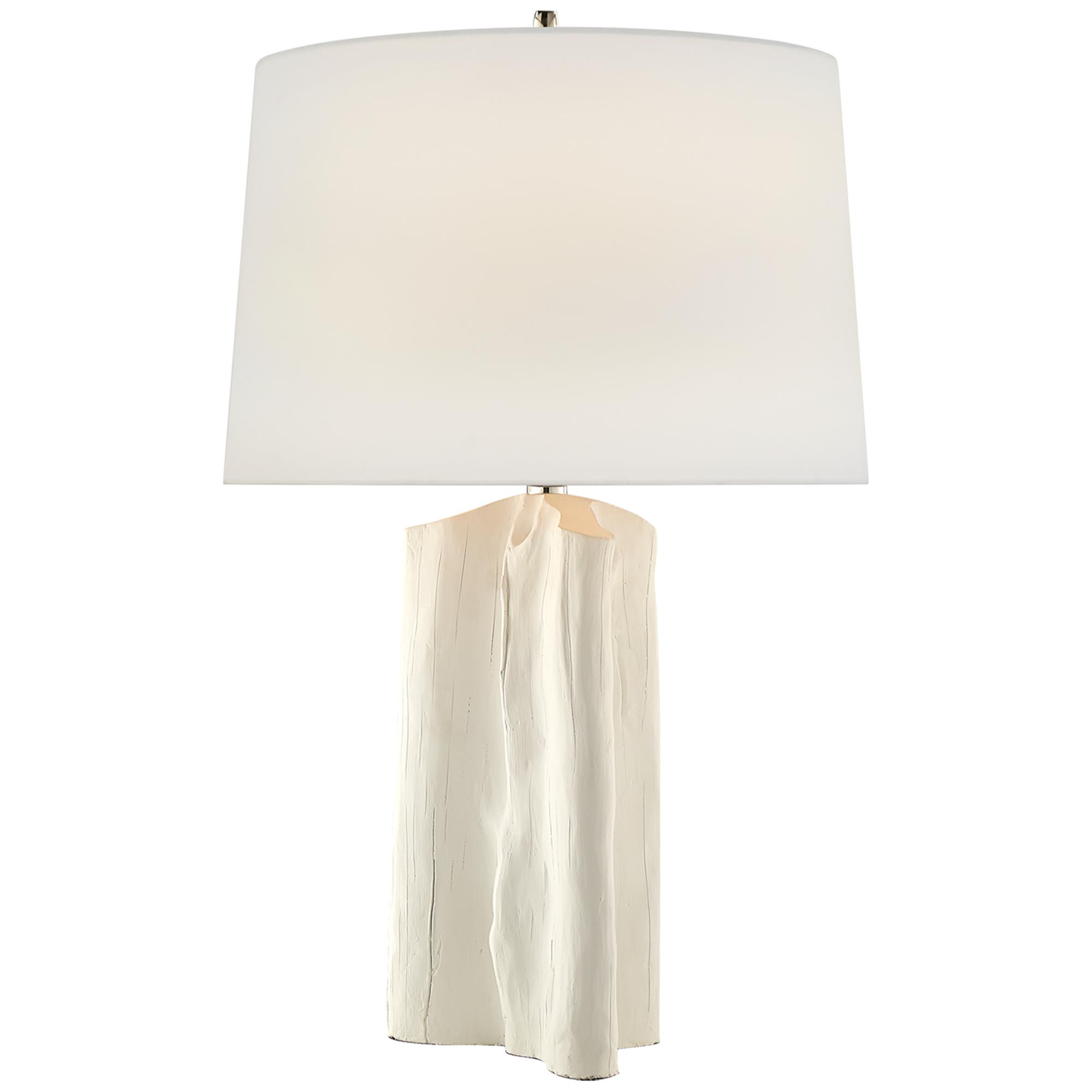Shown in Plaster White finish and Linen shade