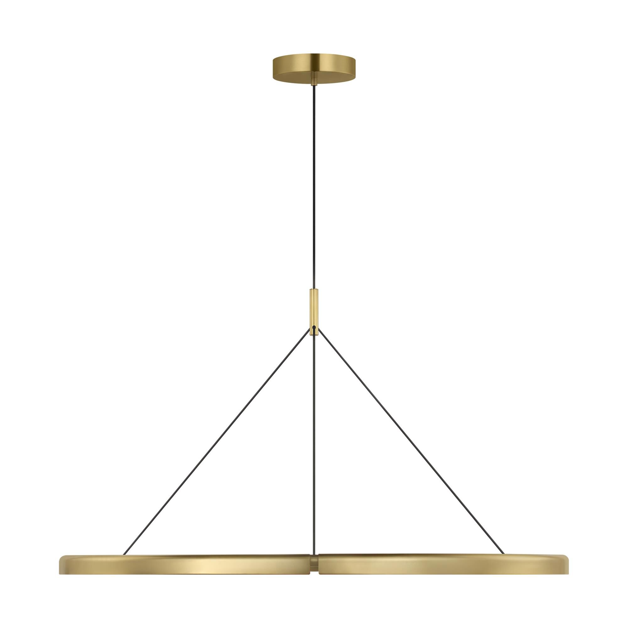 Shown in Hand-Rubbed Antique Brass finish and Brass shade