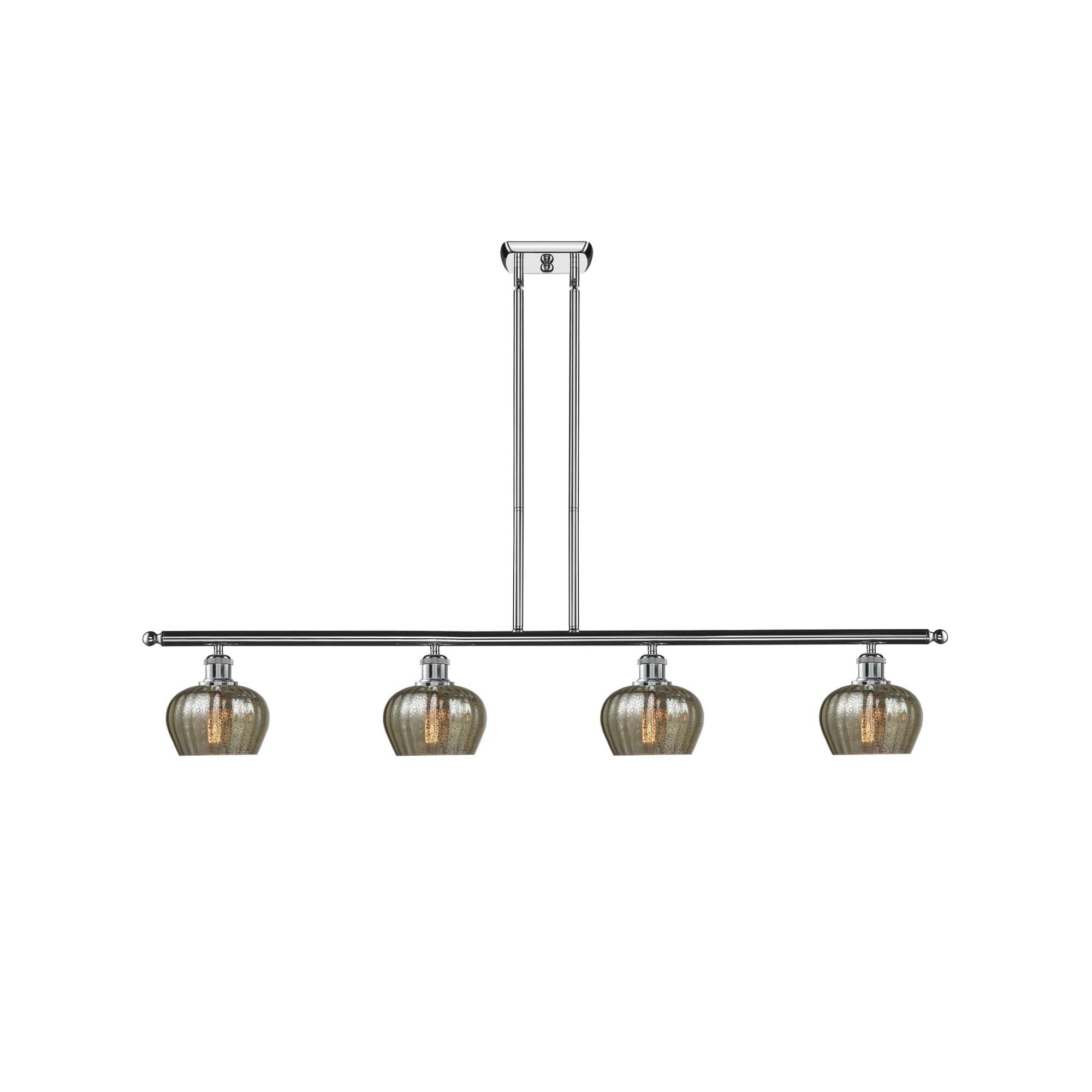 Shown in Polished Chrome finish and Mercury Fluted glass