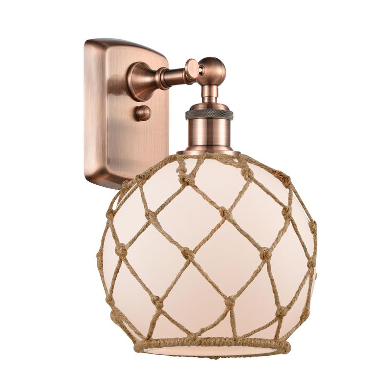 Bruno Marashlian Farmhouse Rope 13 Inch Wall Sconce by Innovations Lighting